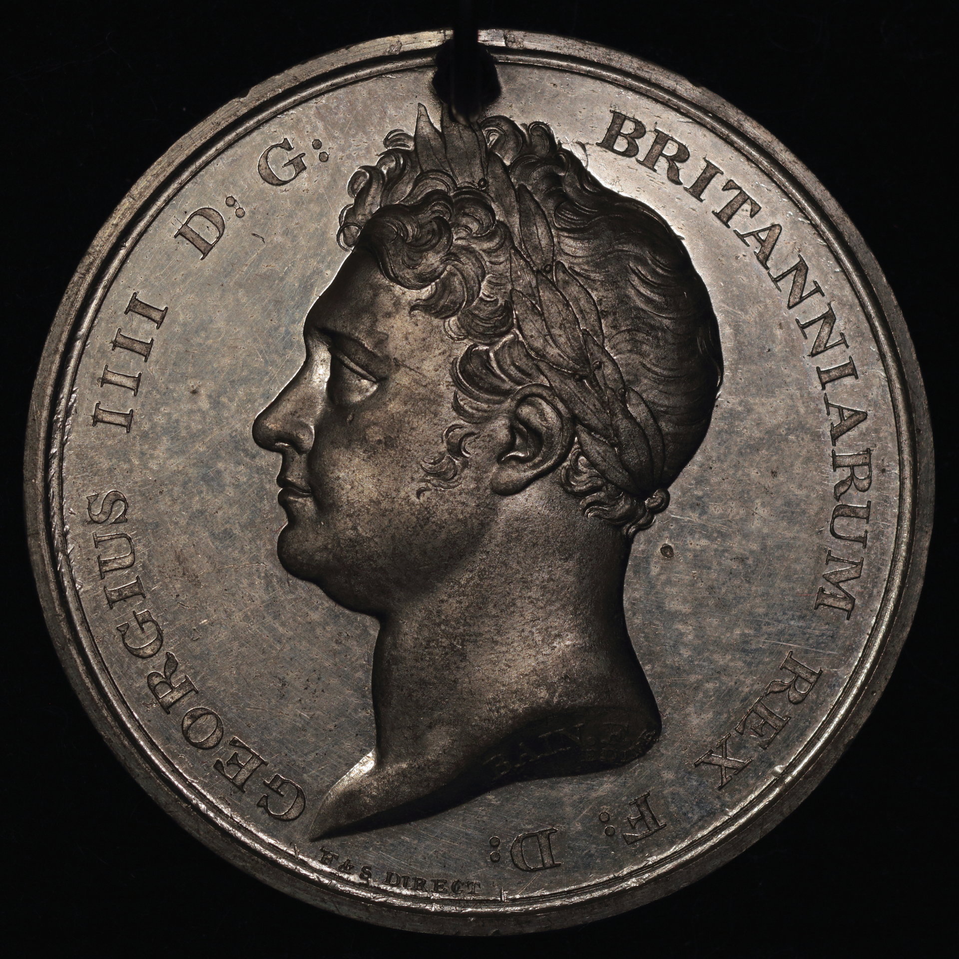 1822 George IV Visit to Scotland BHM.1178; Eimer 1162; CP.32dash1) White Metal Obv..JPG