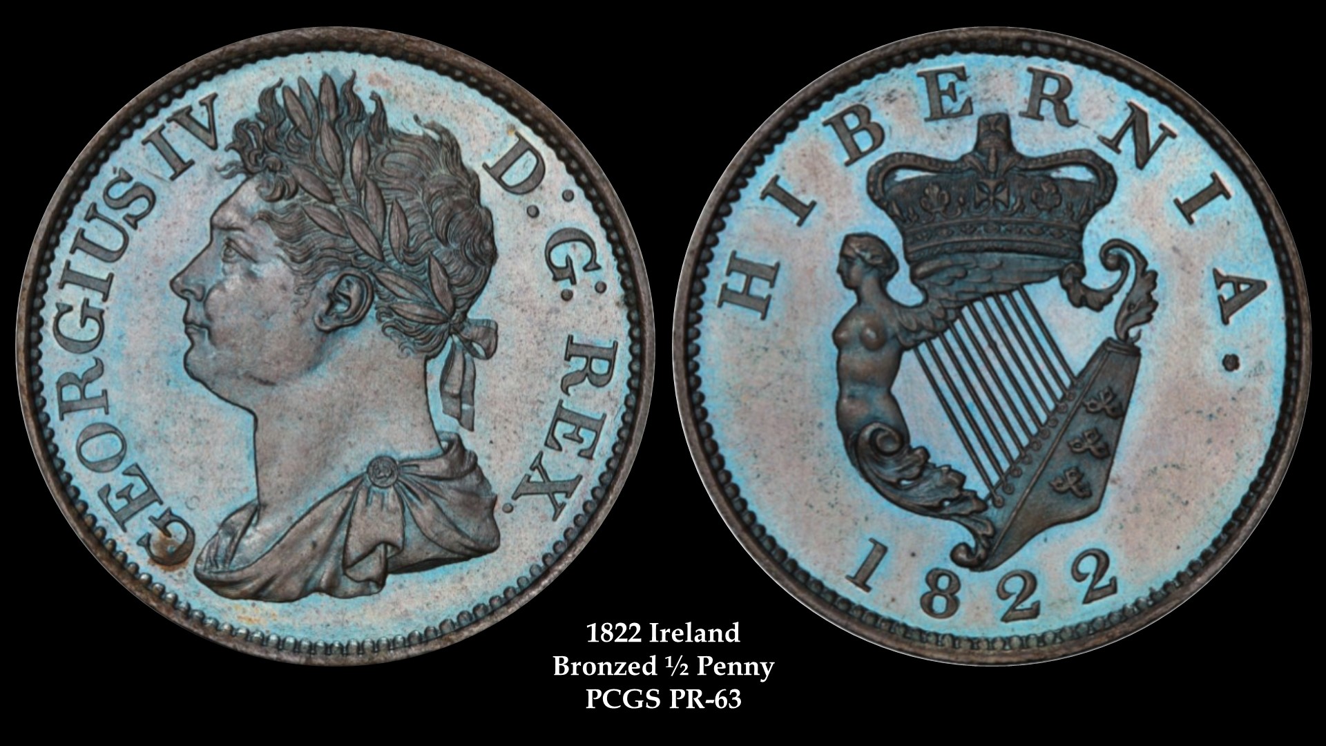 1822 Ireland Bronzed Halfpenny S-6624 PCGS PR-63 Side by Side - Copy.jpg