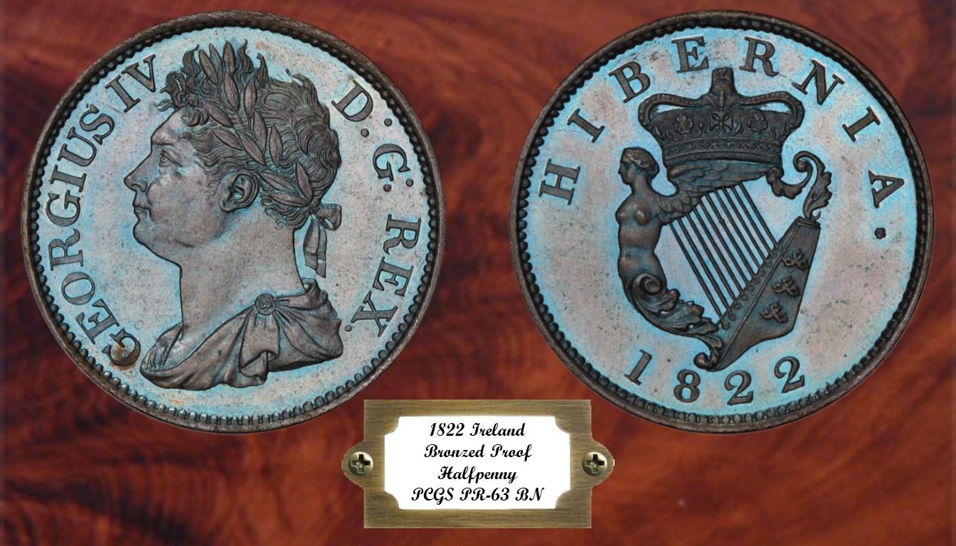 1822 Ireland Bronzed Halfpenny S-6624 PCGS PR-63 WOOD.jpg