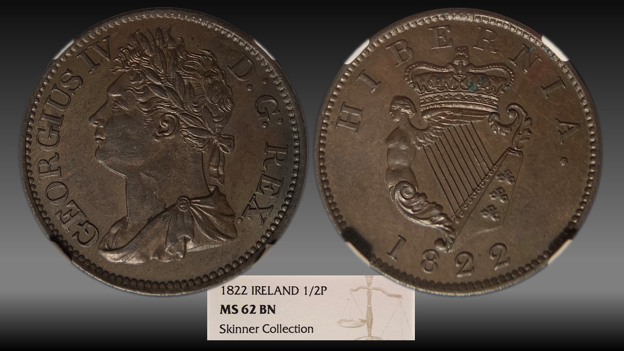1822 Ireland Halfpenny NGC MS-62 BN.jpg