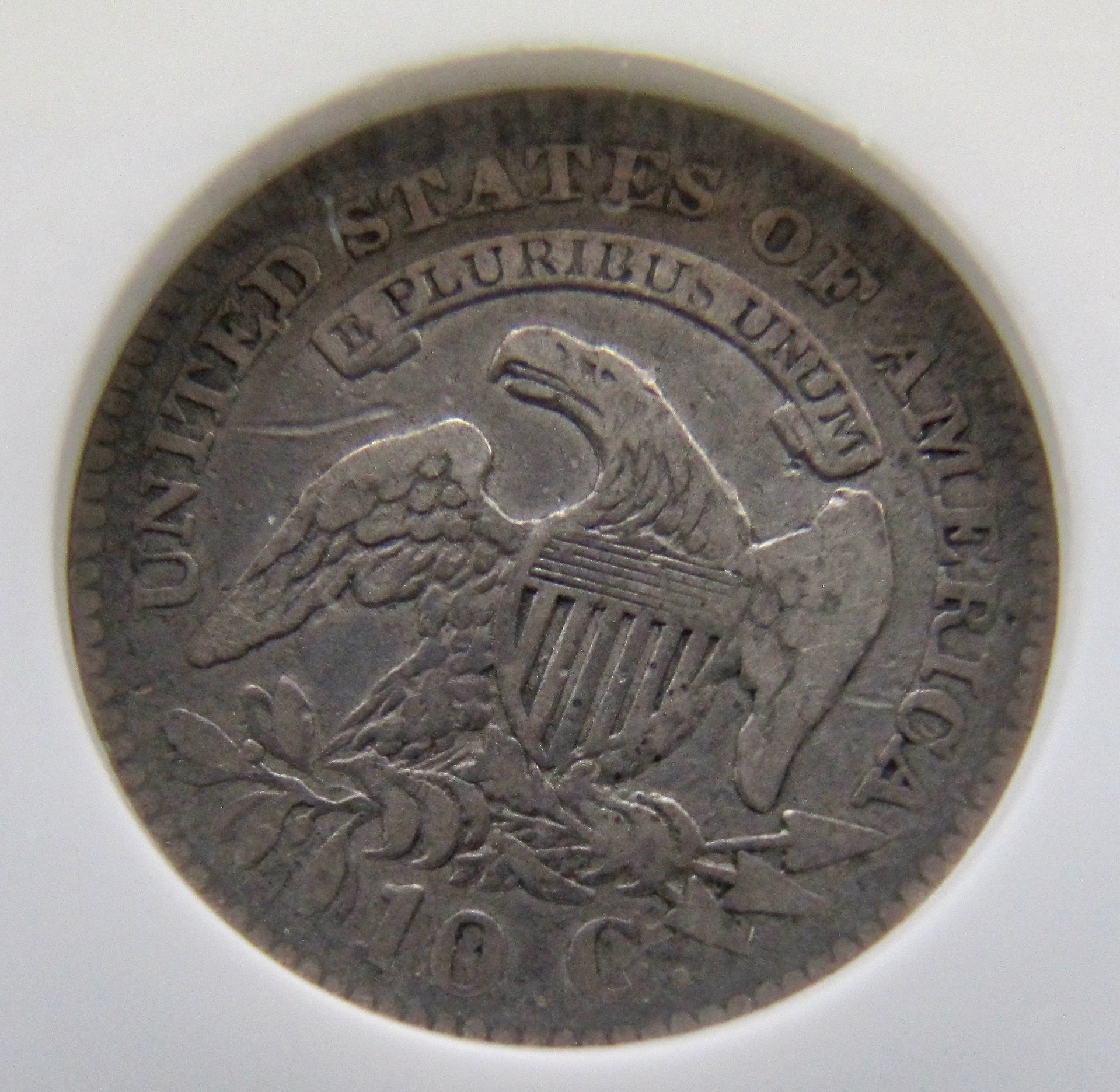 1825 capped bust dime SLAB LABEL REV1 N JR-3 Jules Reiver collection - 1.jpg