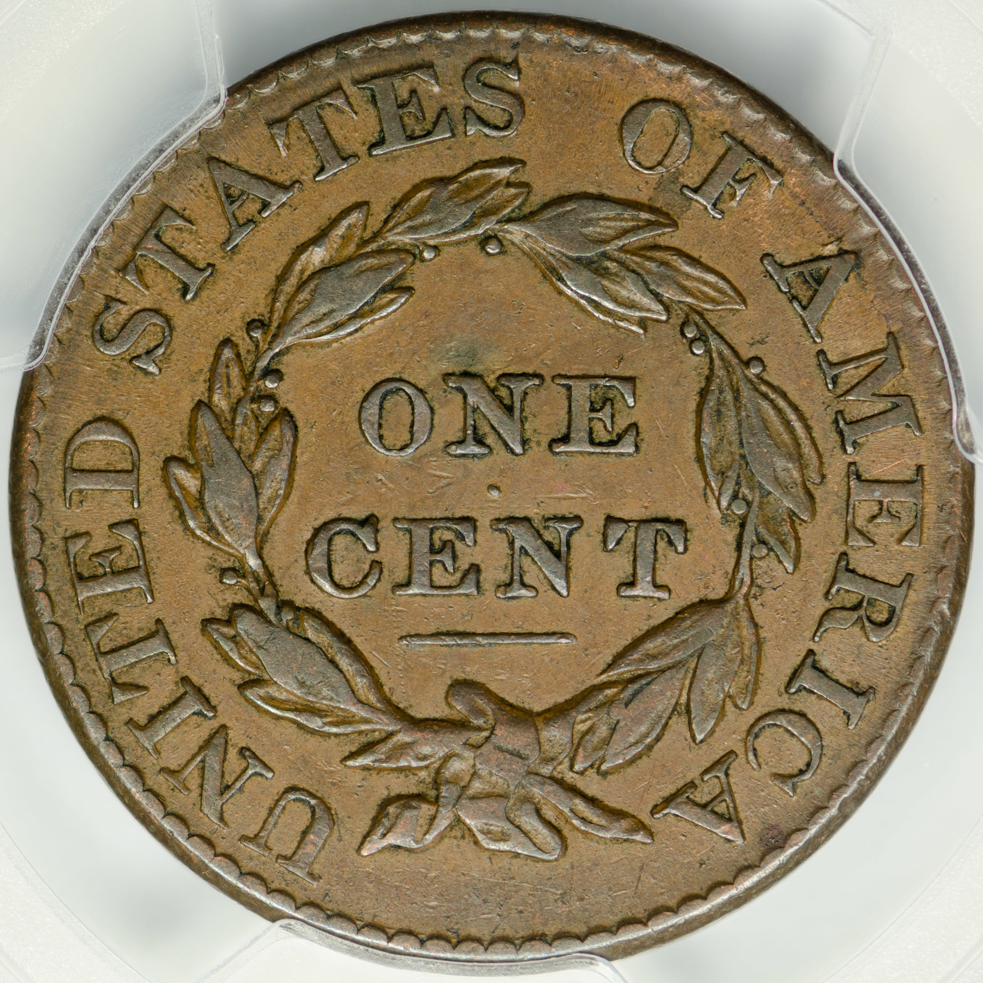 1826 1C CENT - CORONET PCGS VF35 29754438 CAC Rev Closeup.jpg