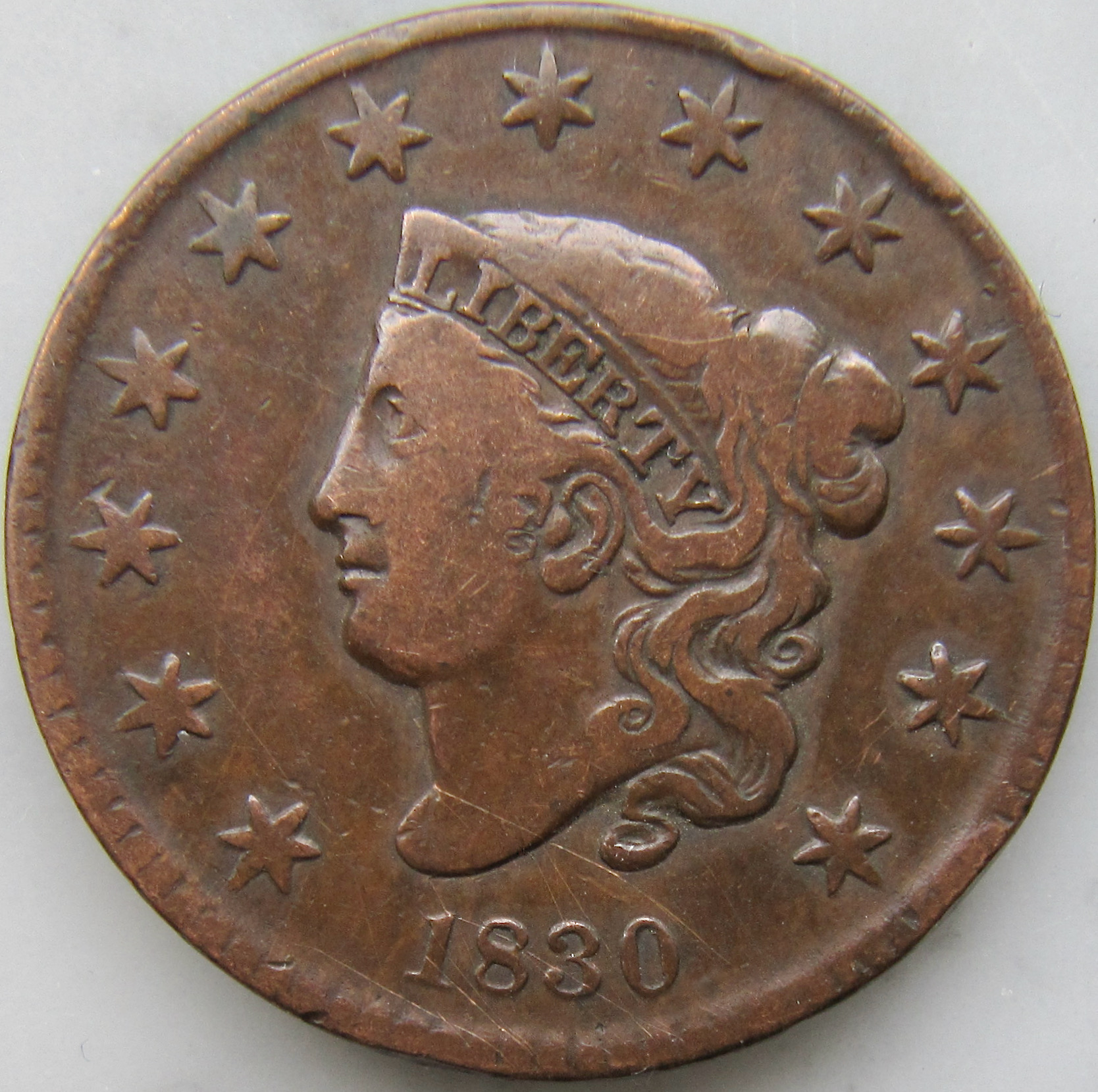 1830 cent N-6 Medium Letters OBV - VGP best - Nov. 2021  - 1.jpeg