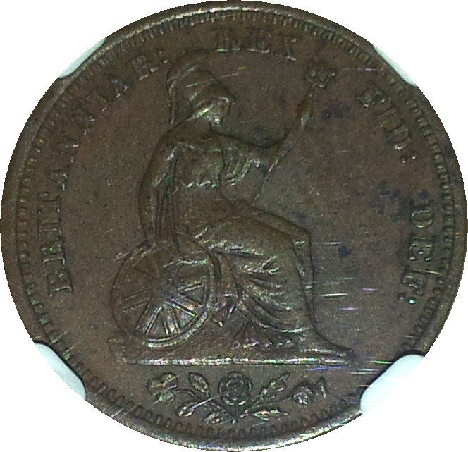 1830 Great Britain Half Farthing Rev1 AU50BN.JPG