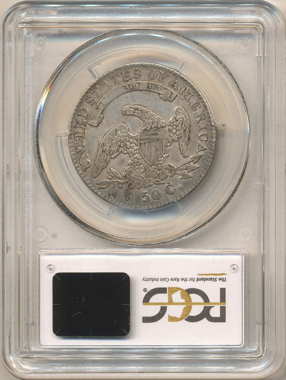 1832 50C HALF DOLLAR - CAPPED BUST, LETTERED EDGE SM LTRS O-110 PCGS XF45 29521995 CAC Rev Slab.jpg