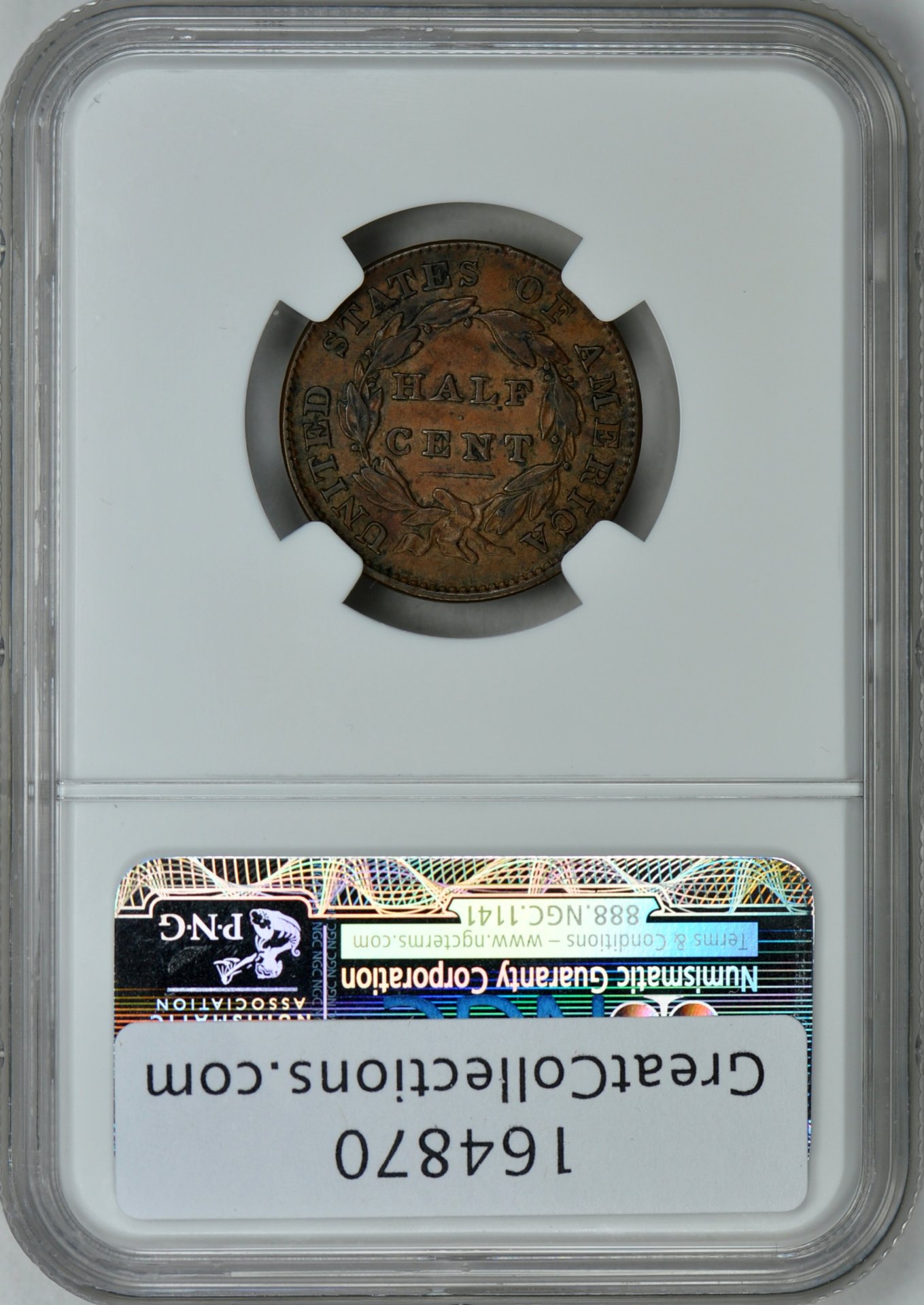 1832 H1C HALF CENT - CLASSIC HEAD NGC AU55BROWN 3417637-004 CAC Rev Slab.jpg