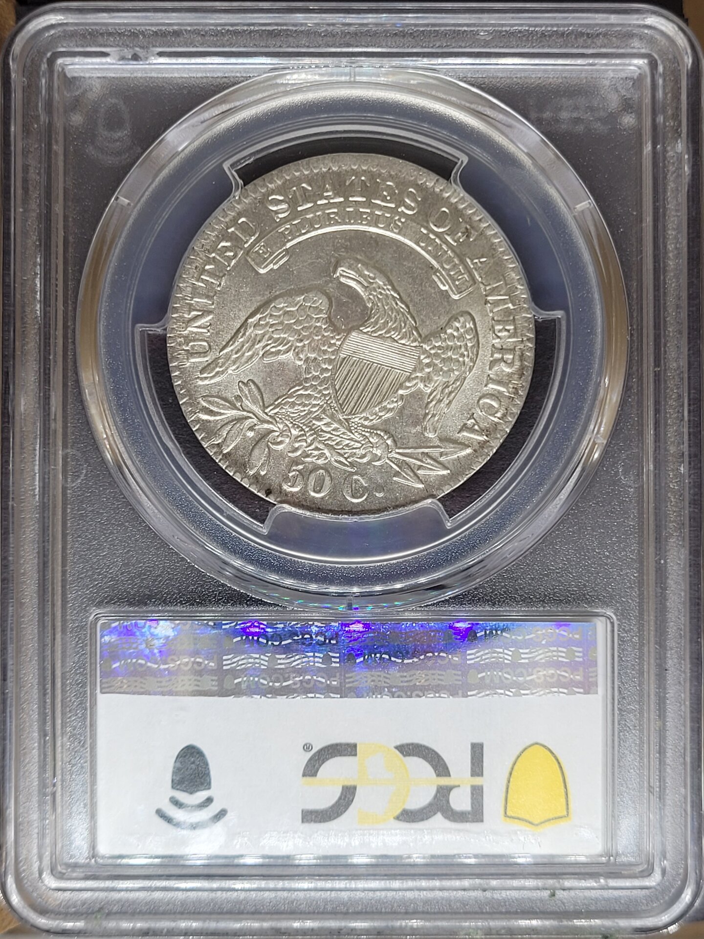 1833 Capped Bust Half Dollar Lettered Edge (1809-1833) PCGS AU58 cert 45696793 REV.jpg