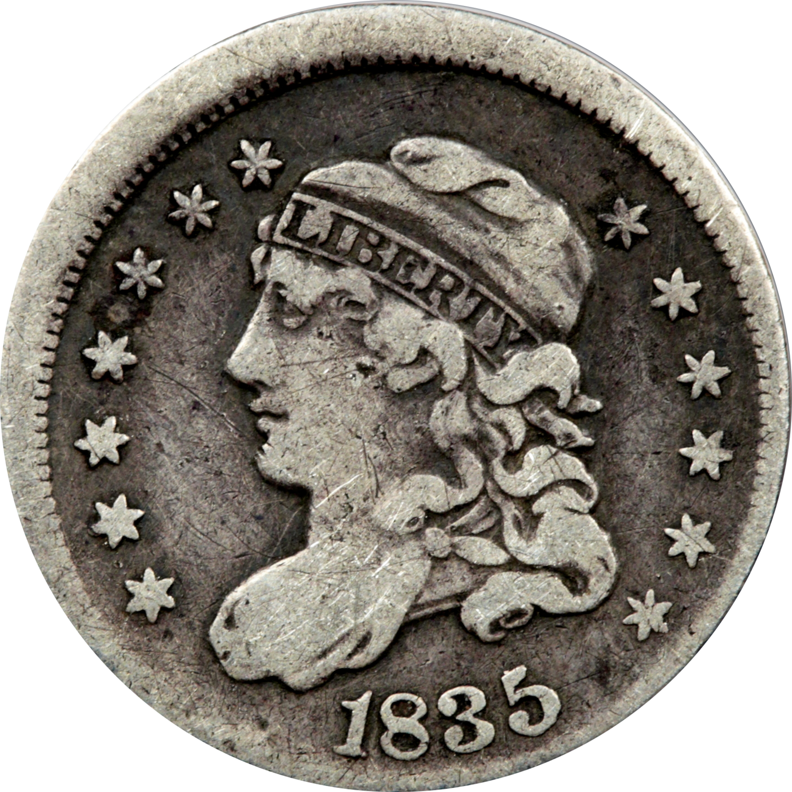 1835 LM-2 F15 Broadstruck Railroad Rim Raw Obv.png