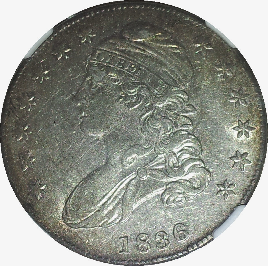 1836 USA Capped Bust Half - O-110 Lettered Edge AU50.JPG