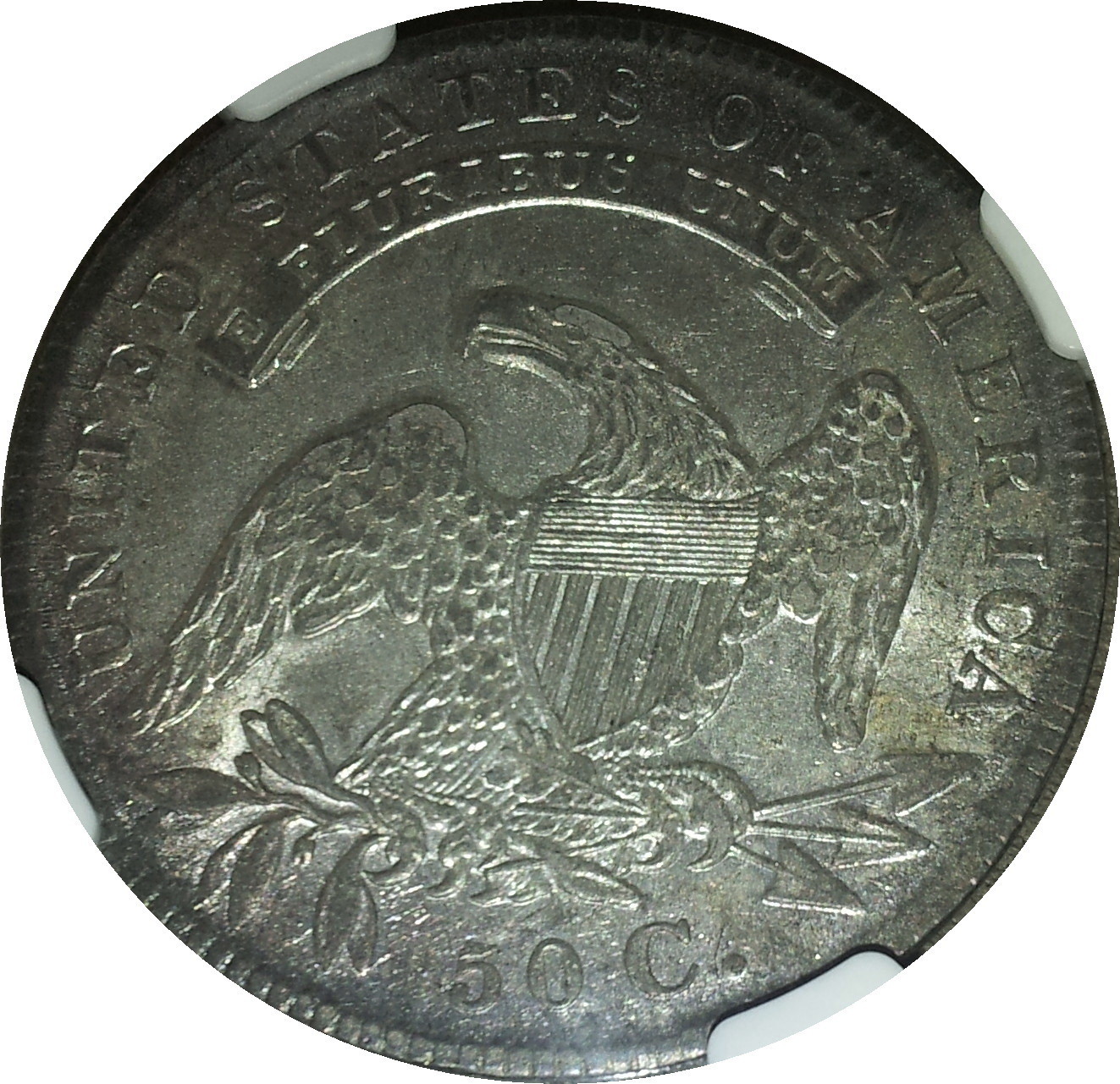 1836 USA Capped Bust Half O-110 Lettered Edge AU50 Rev.JPG