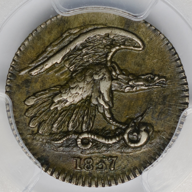 1837 1C HARD TIMES TOKEN, 1837 NY FEUCHTWANGER COMP PCGS AU58 30674644 CAC Obv Closeup.jpg