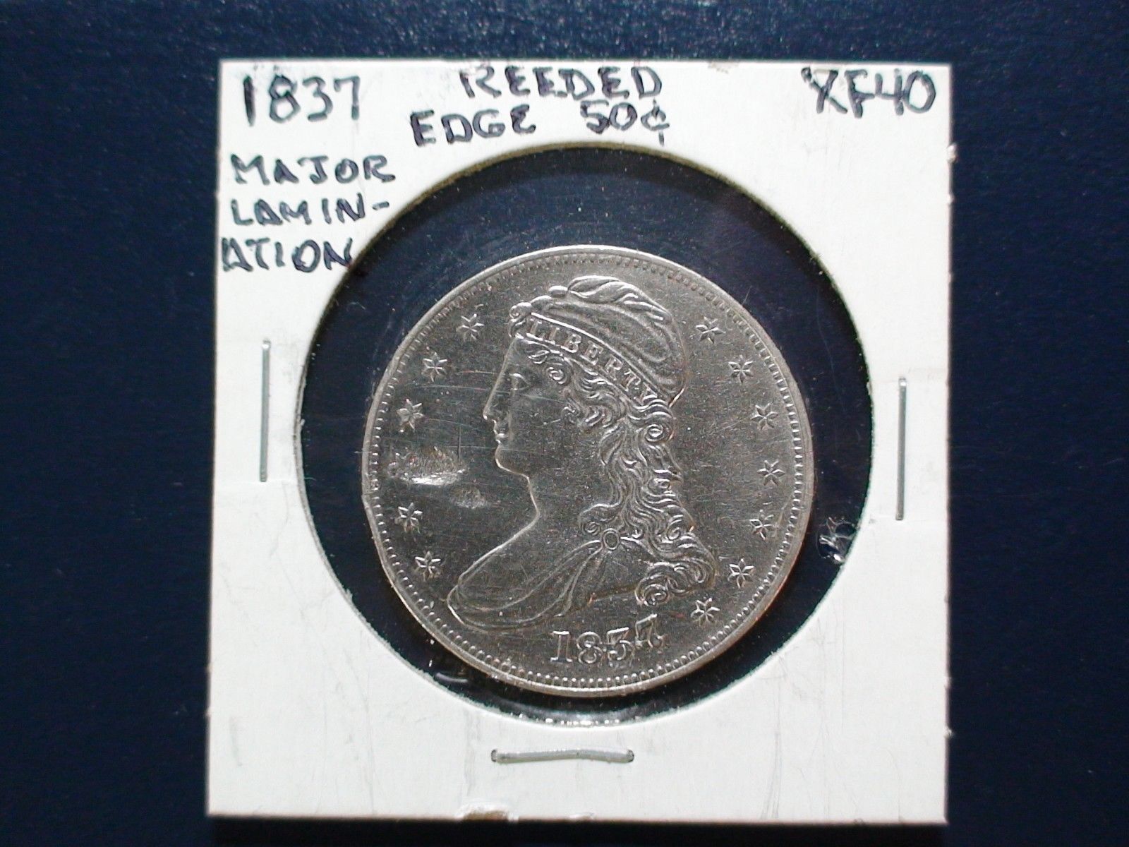 1837 Capped Bust reeded edge half w: damage.jpg