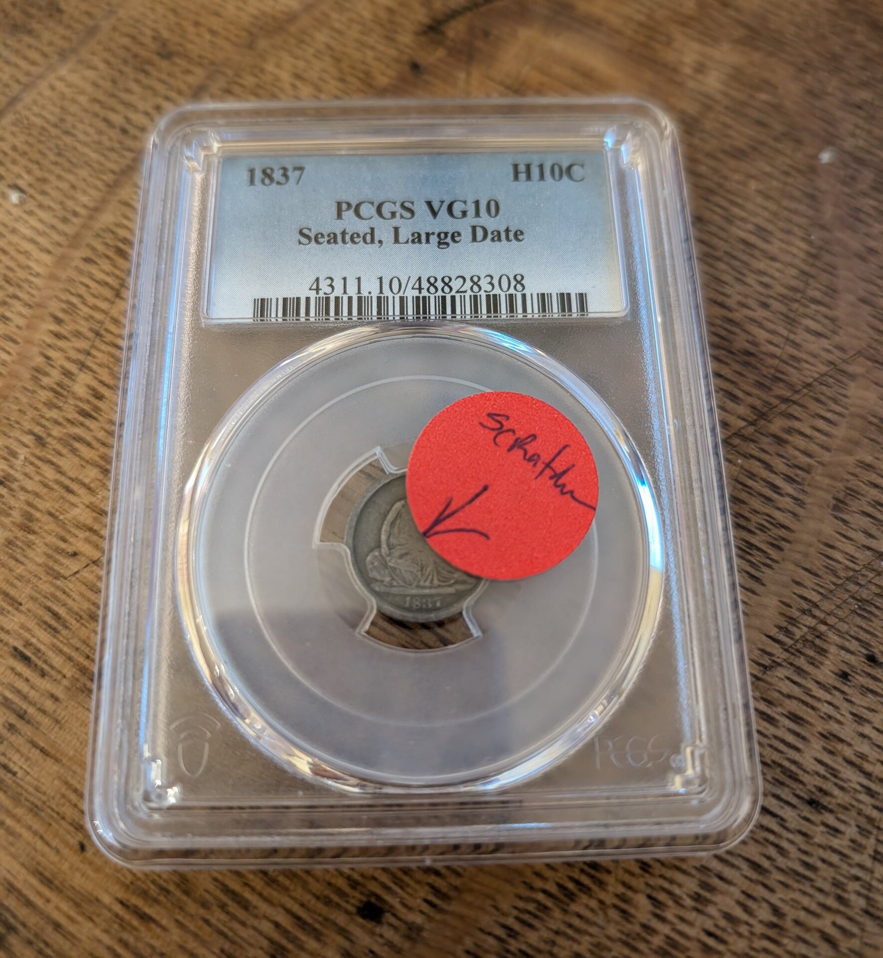 1837 H10C HALF DIME - SEATED LIBERTY, NO STARS LARGE DATE PCGS VG10 48828308 Failed Grader Notes.jpg