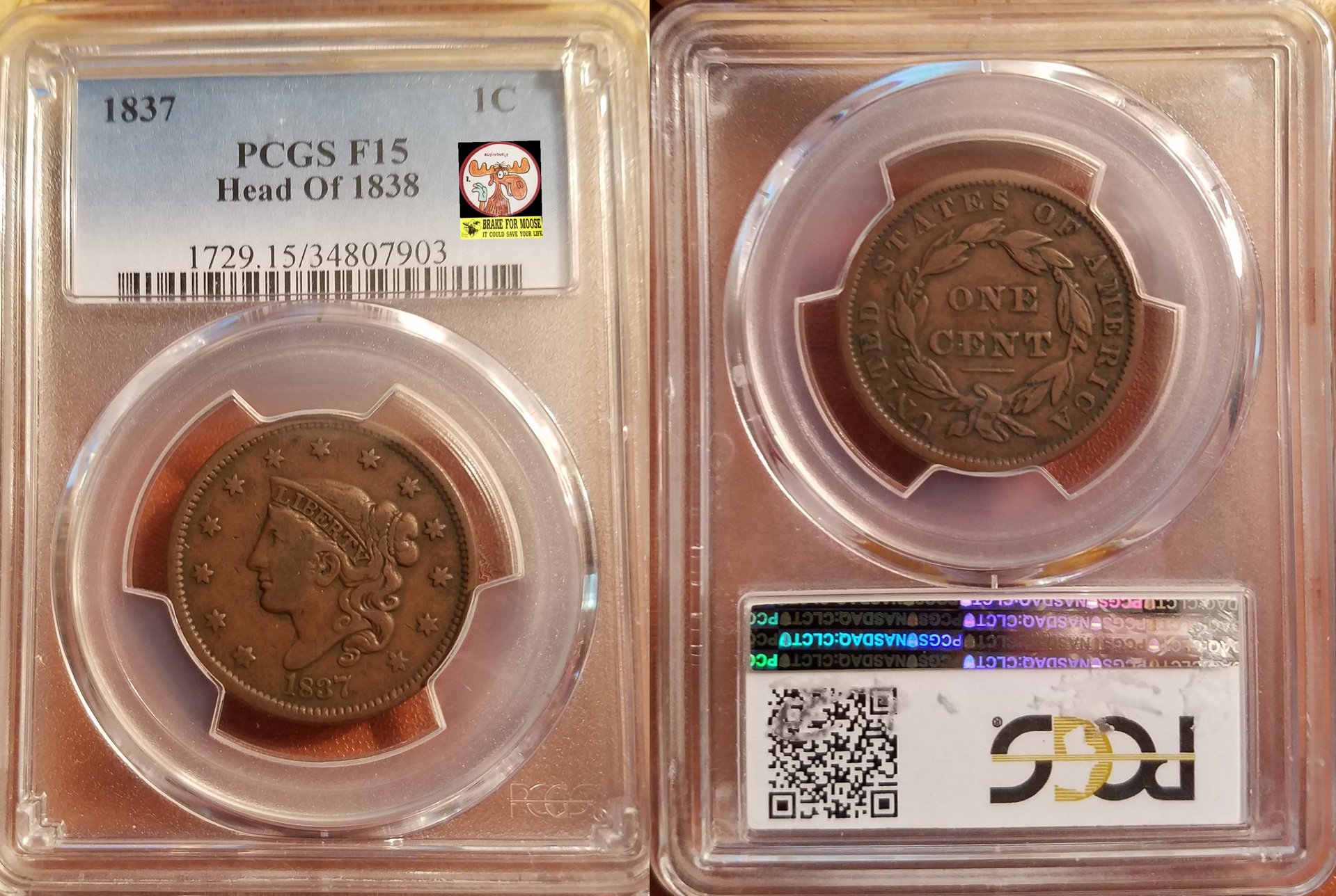 1837 Head of 1838 PCGS F15 c moose.jpg