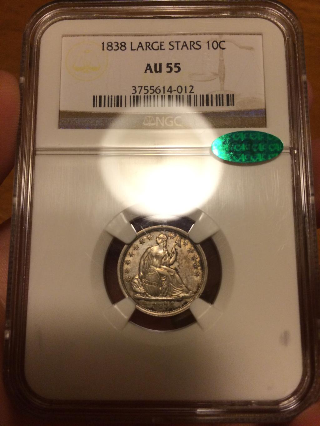 1838 10C NGC AU55 CAC Obv Slab Seller.jpg