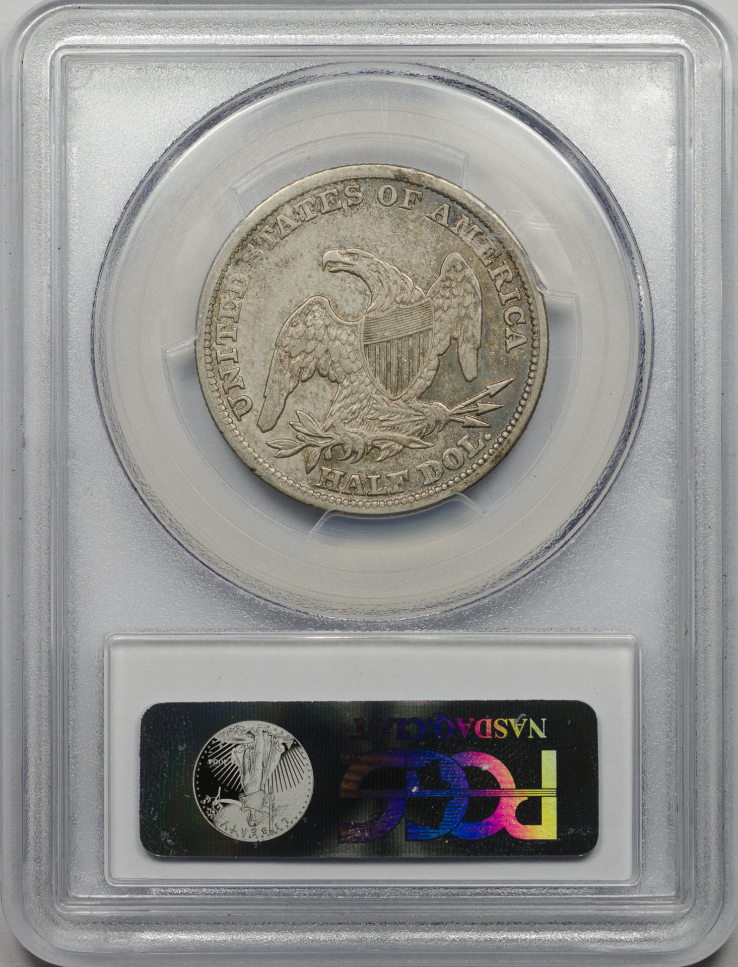 1838 50C HALF DOLLAR - CAPPED BUST, REEDED EDGE PCGS XF45 28343459 CAC Rev Slab v2.jpg