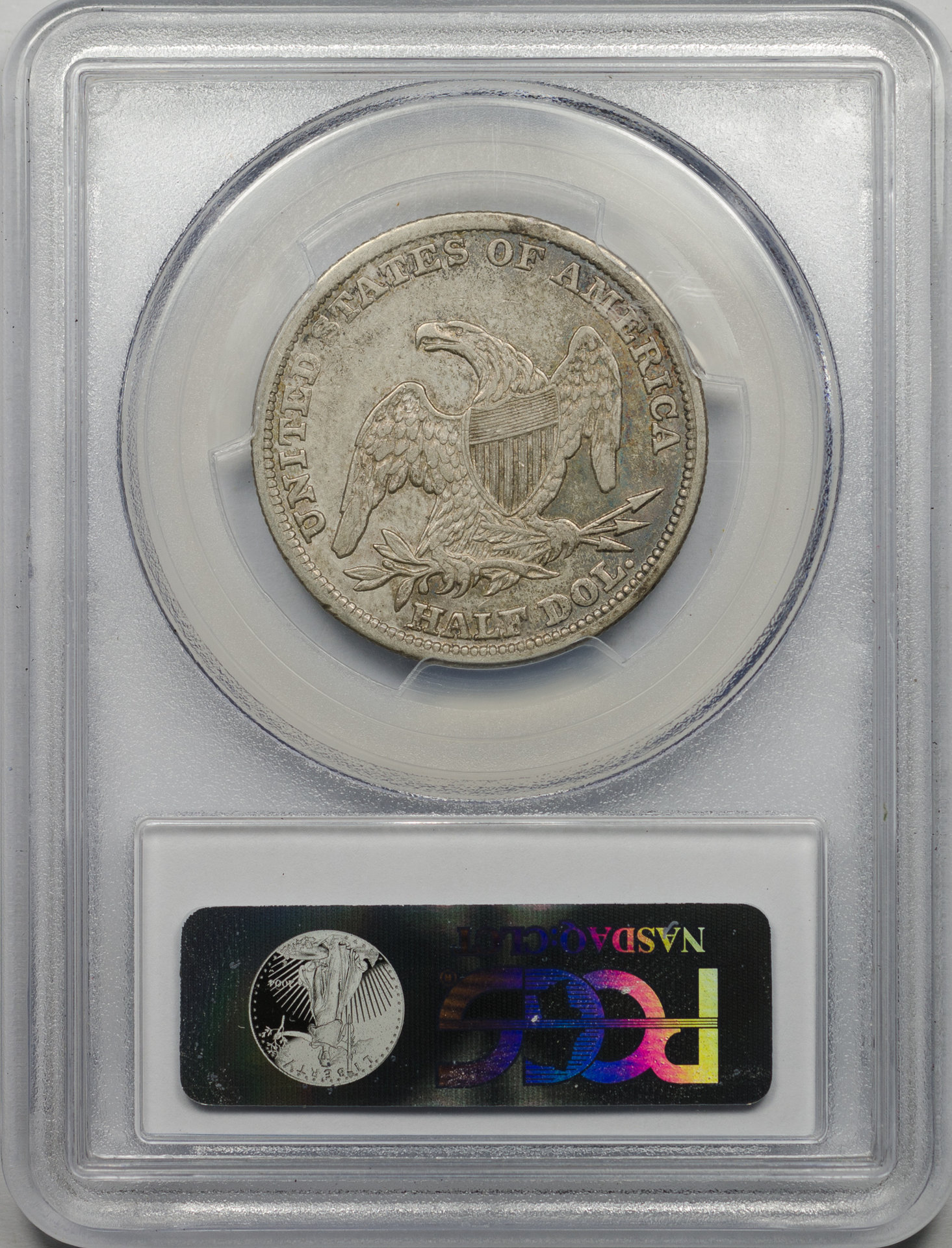 1838 50C HALF DOLLAR - CAPPED BUST, REEDED EDGE PCGS XF45 28343459 CAC Rev Slab v2.jpg