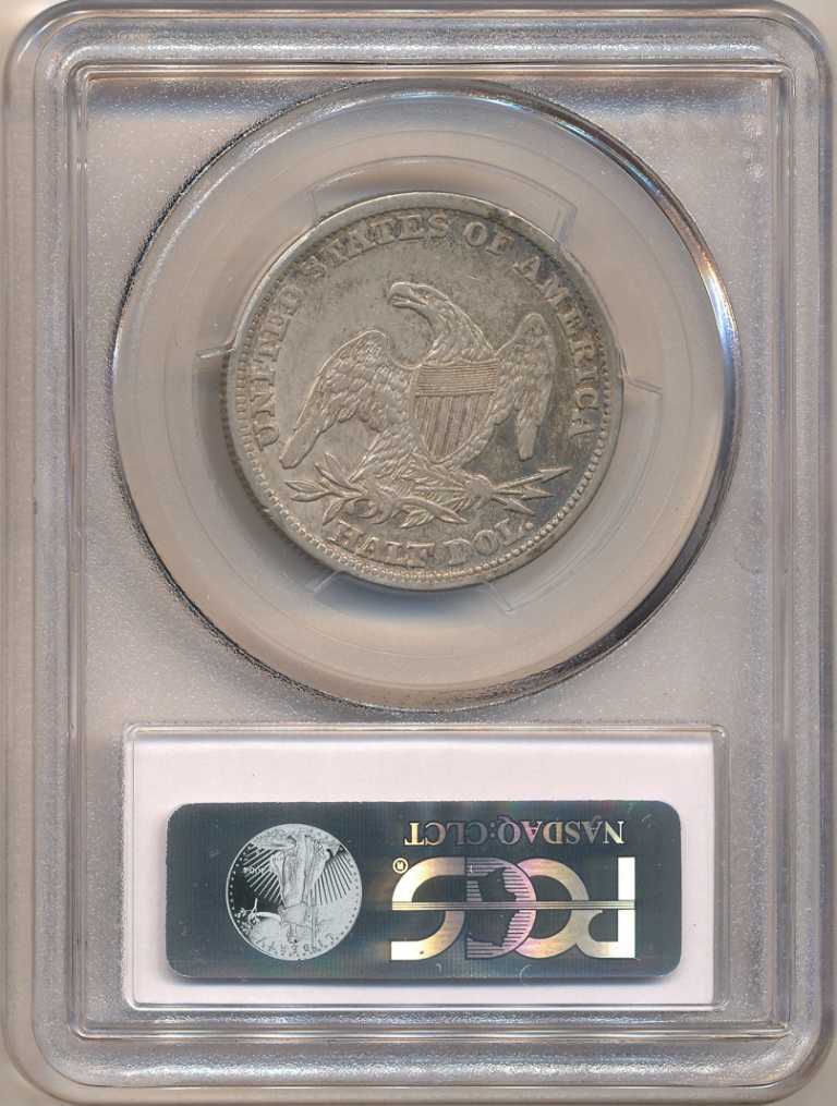 1838 50C REEDED EDGE XF45 PCGS CAC 28343459 Rev Slab.jpg