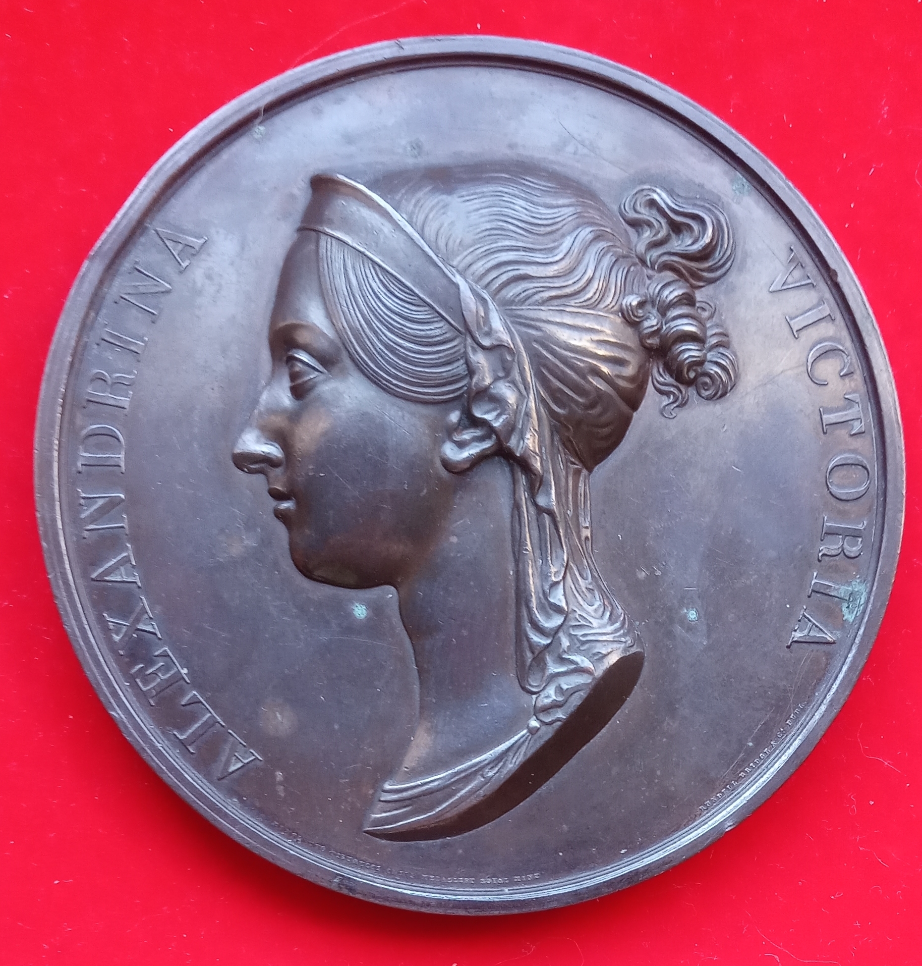 1838 Large Unofficial Coronation Medal Pistrucci Obv 2.jpg