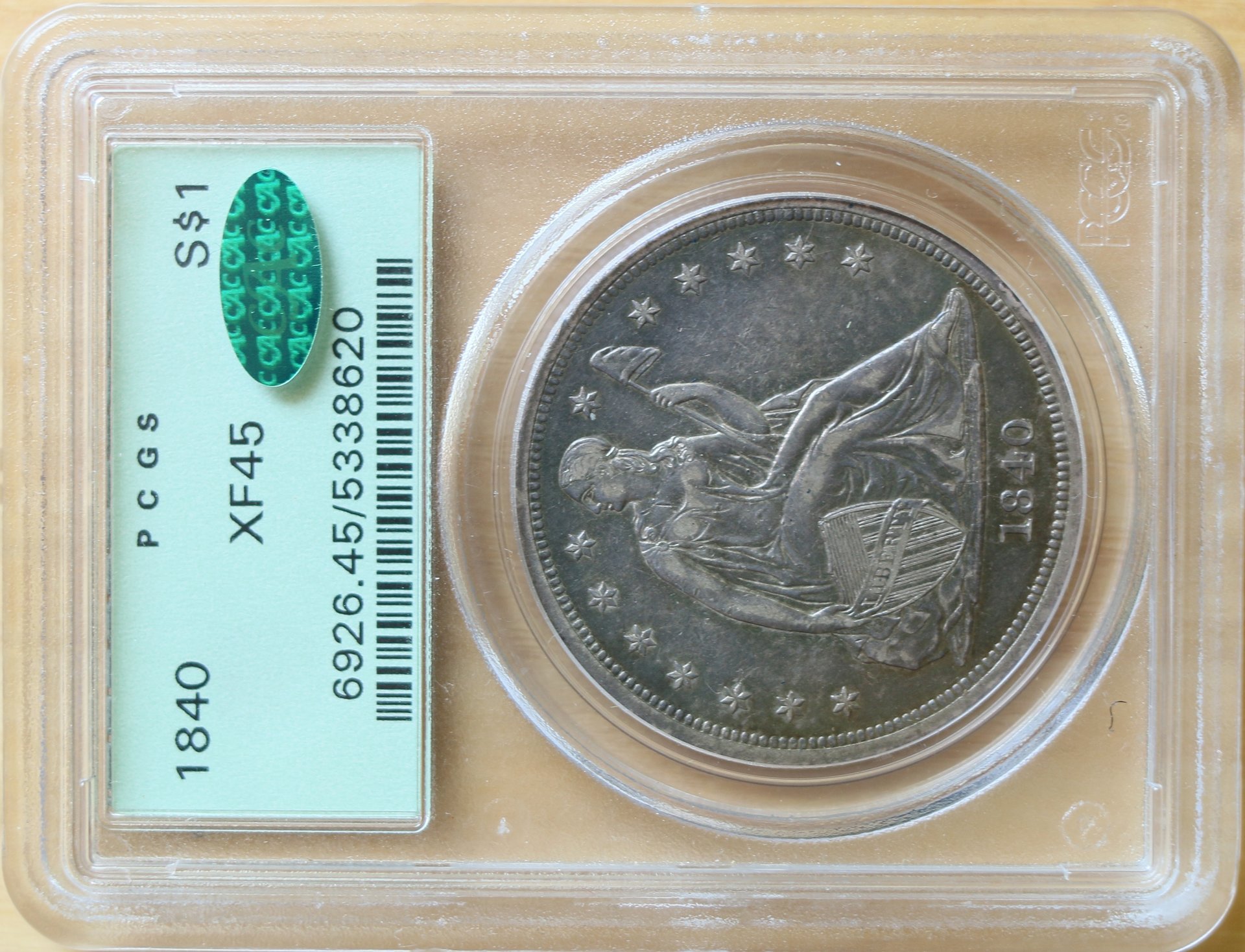 1840 $1 XF45 obverse - OGH w CAC.jpg