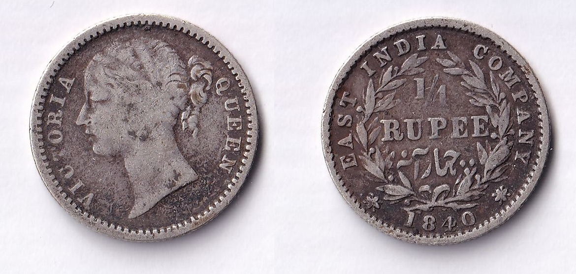 1840 East India Company Quarter Rupee.png