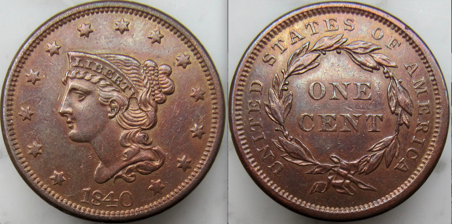 1840 large cent - OBV : REV - old picture but very good - before adi... July 2025.png