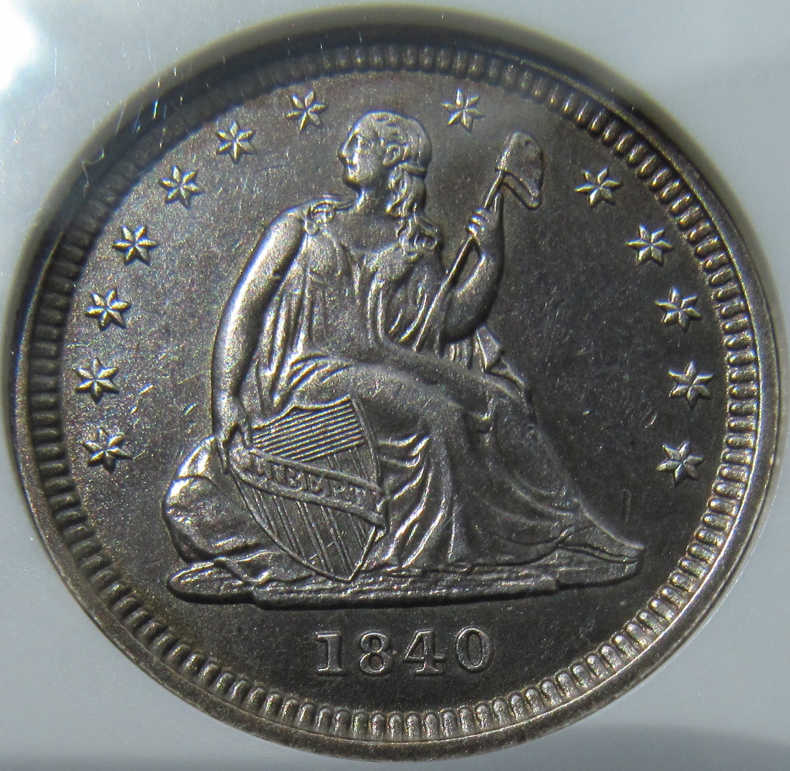 1840 O Seated Quarter-with drapery-Obv - 1.jpg