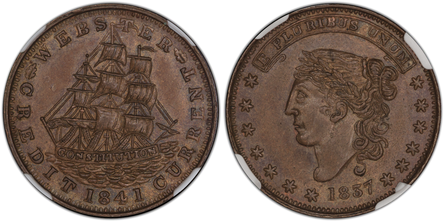 1841 HT-23 Hard Times Token Daniel Webster NGC MS63BN 4475393-009 Both Sides.png