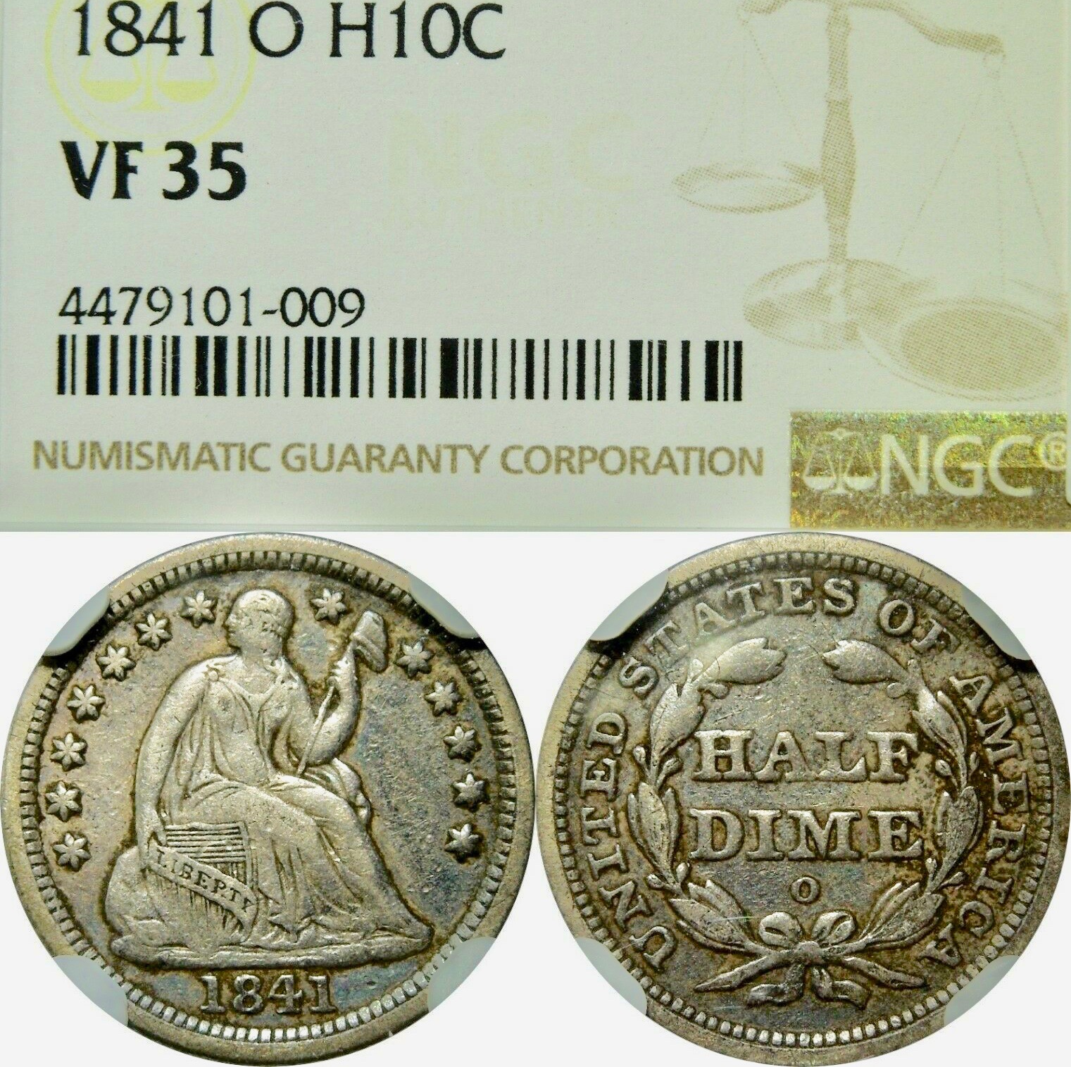 1841 O half dime NGC VF35 - 1.jpg
