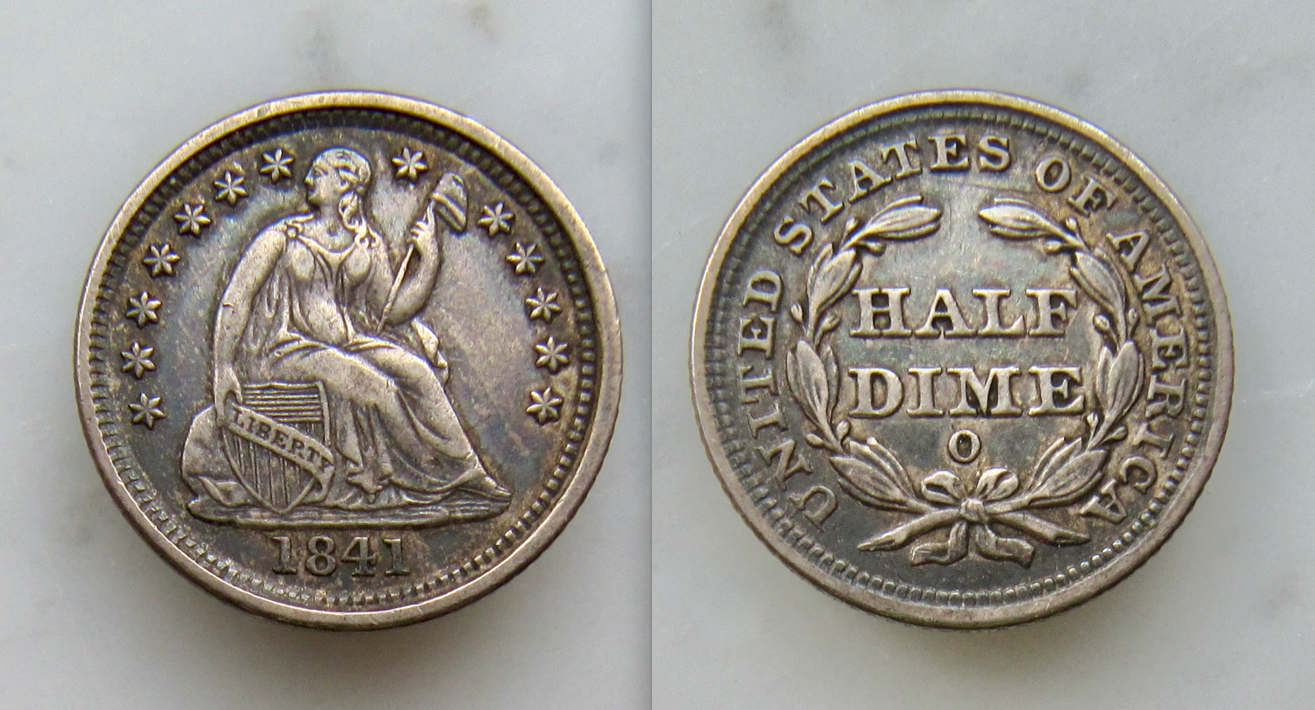 1841 O Half Dime - OBV - REV - 22 April 2025 - July 27 2026 - another better.png