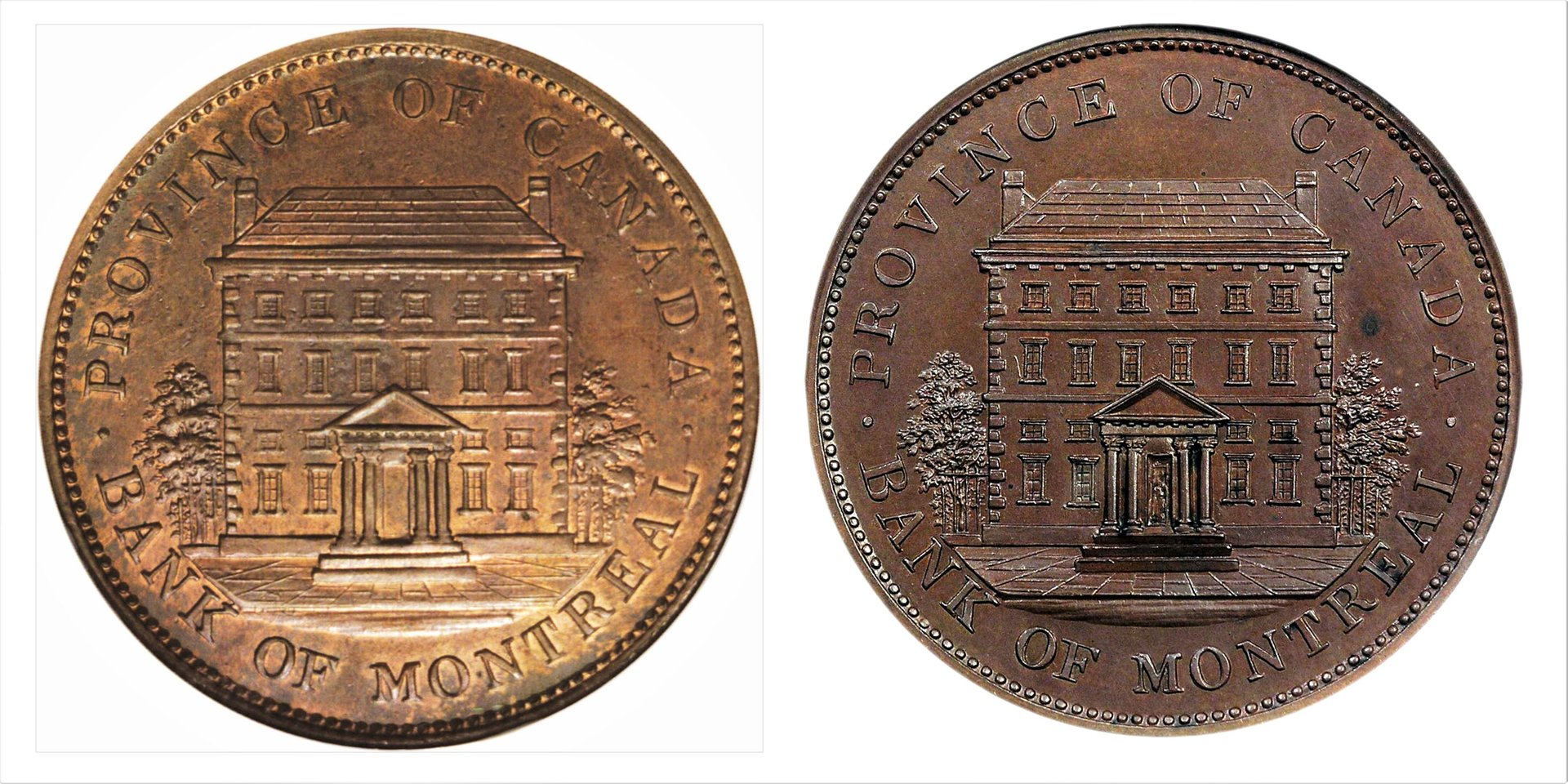 1842 Montreal token comparison.jpg