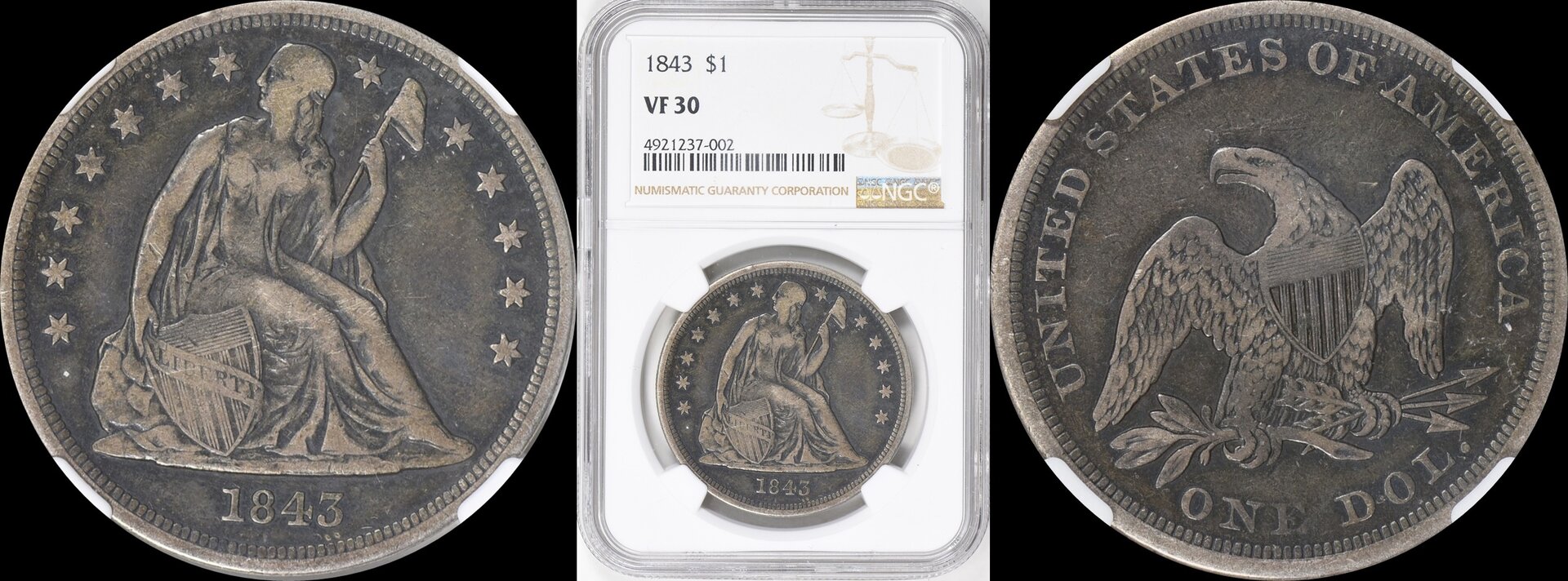 1843 Seated Liberty Silver Dollar NGC VF-30 1a-horz.jpg