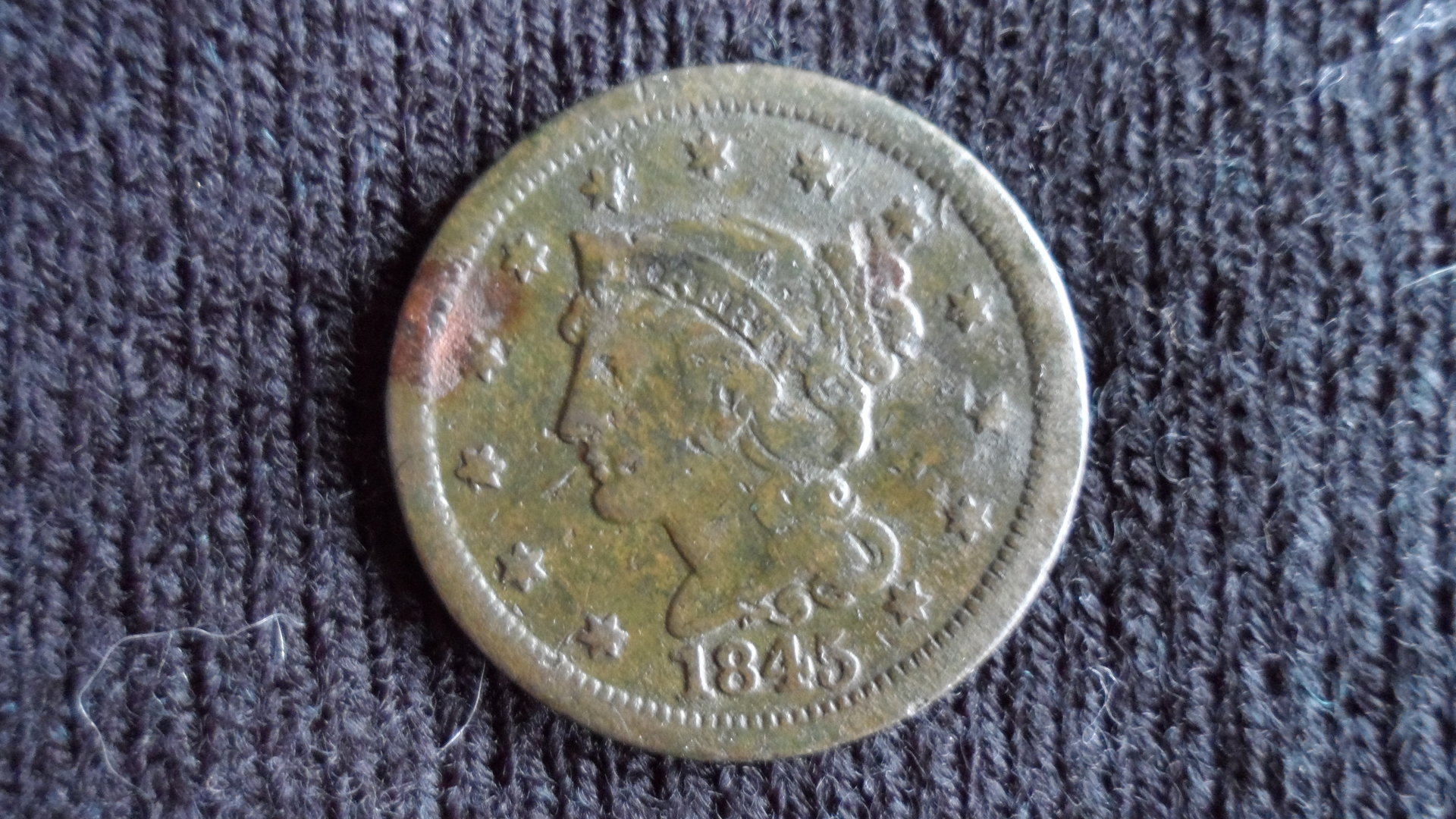 1845 Large Cent Post Soak Obverse.JPG