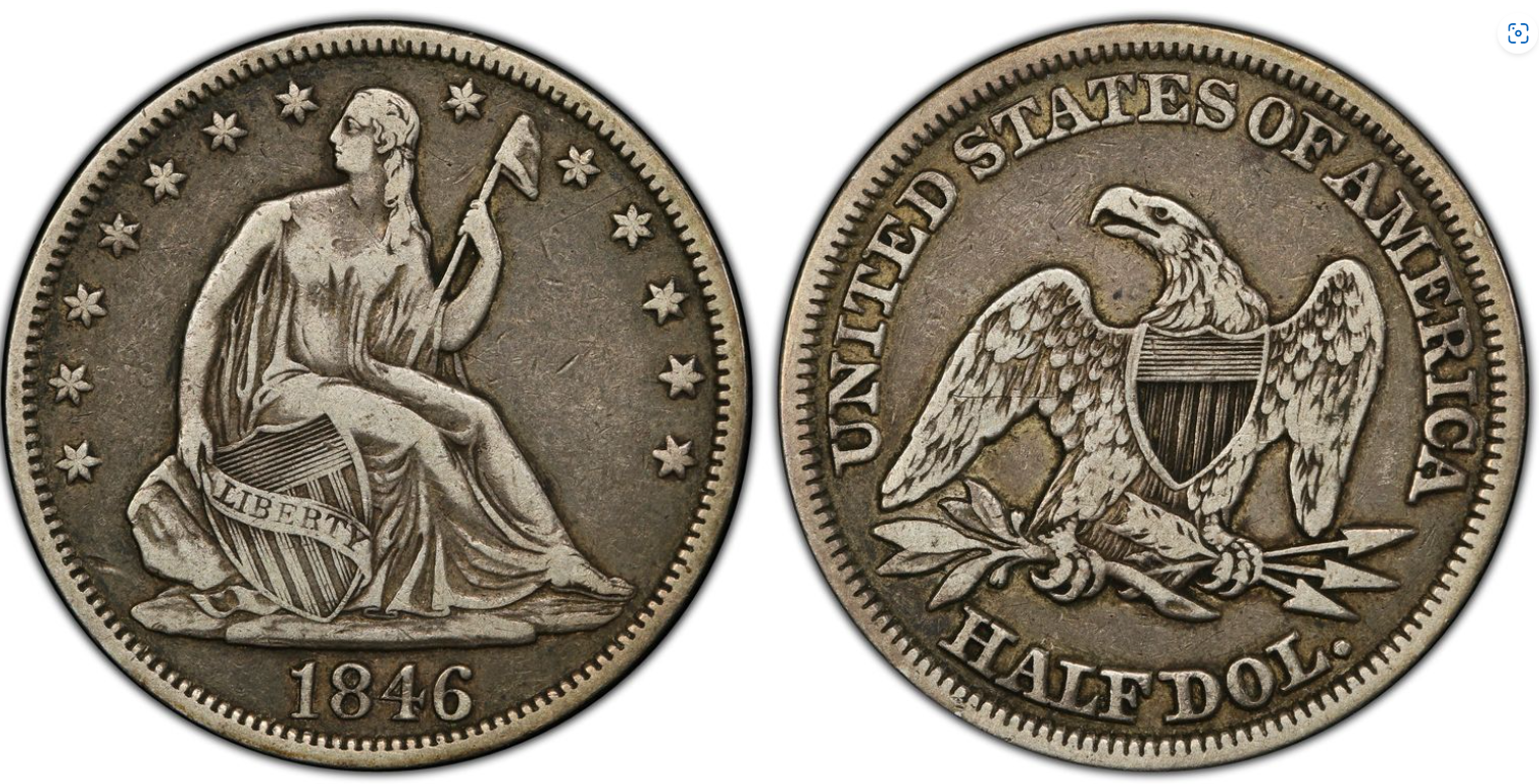 1846 tall date PCGS VF25 Trueview without grade.png