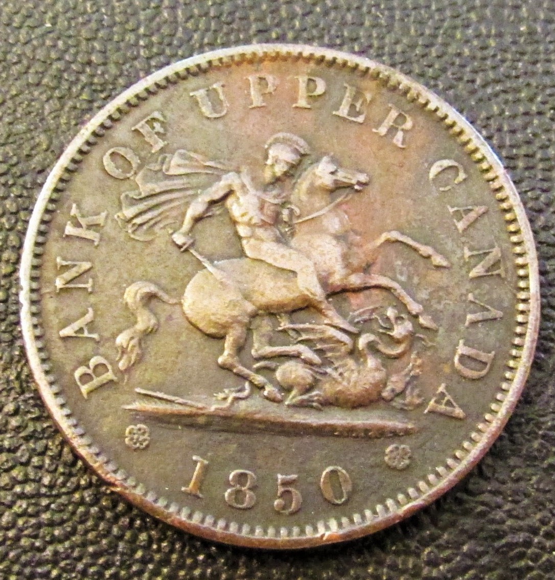 1850 Bank of Upper Canada Token - obverse.JPG