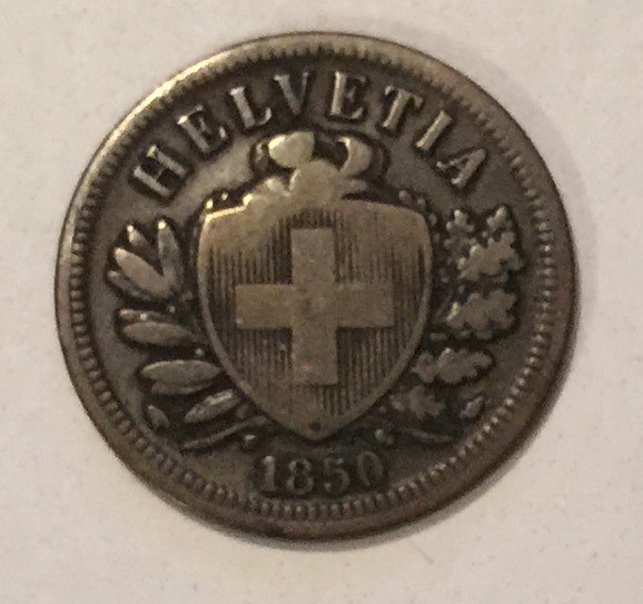 1850 Switzerland 2 Centimes Obverse.jpg