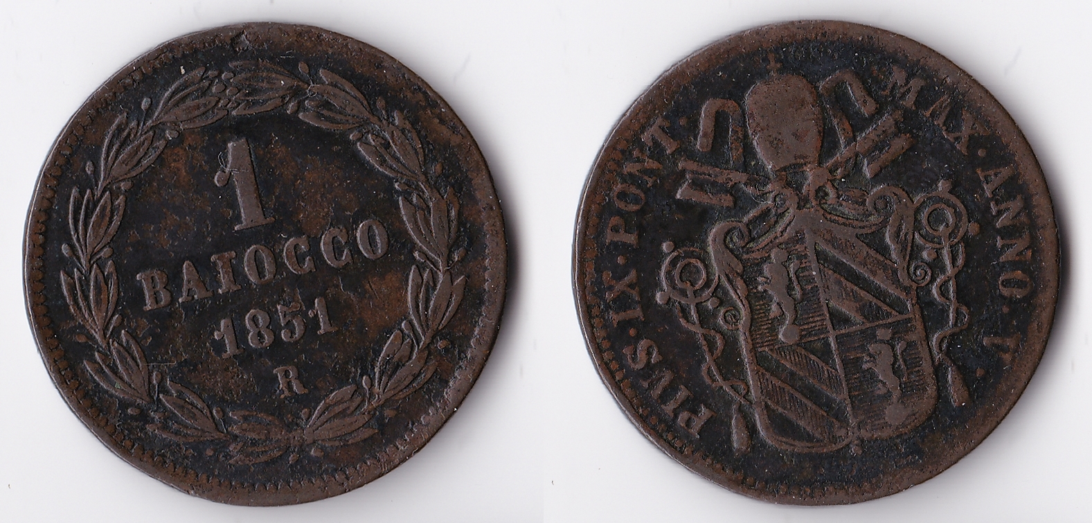 1851 papal states 1 baiocco.jpg