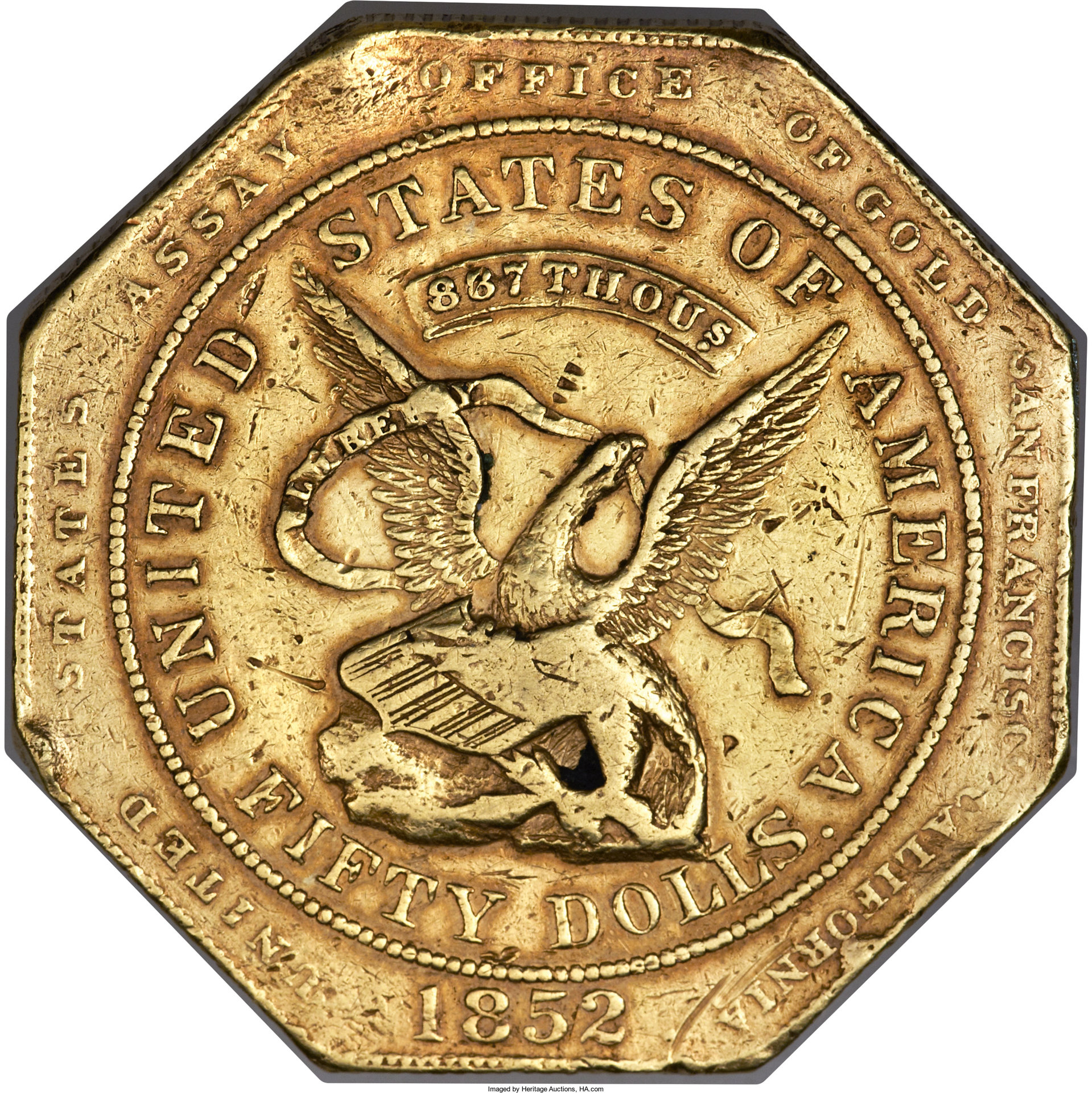 1852 gold slug AU-53 O.jpg