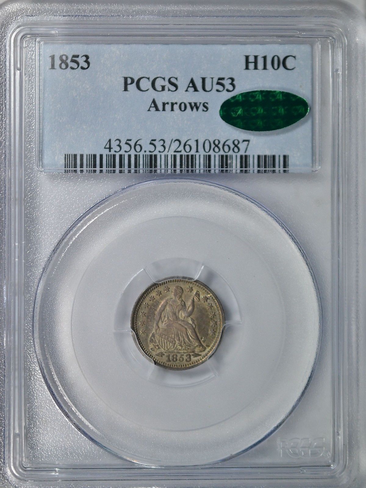 1853 H10C PCGS AU53 Arrows Obv Slab CAC Seller.jpg