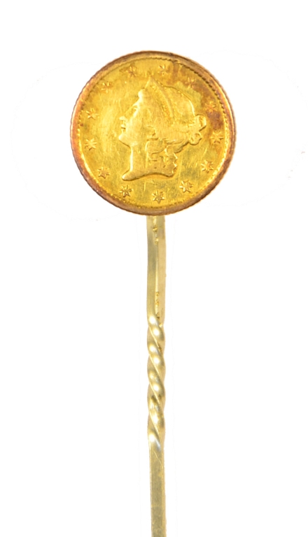1853-O $1.00 Gold Stick Pin.jpg