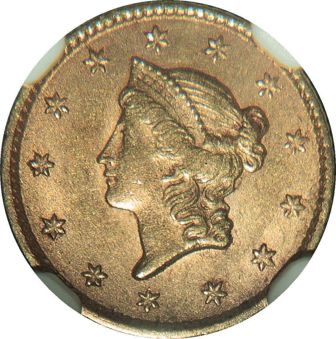 1853 USA Gold Dollar Liberty Head Type 1 Obv.JPG