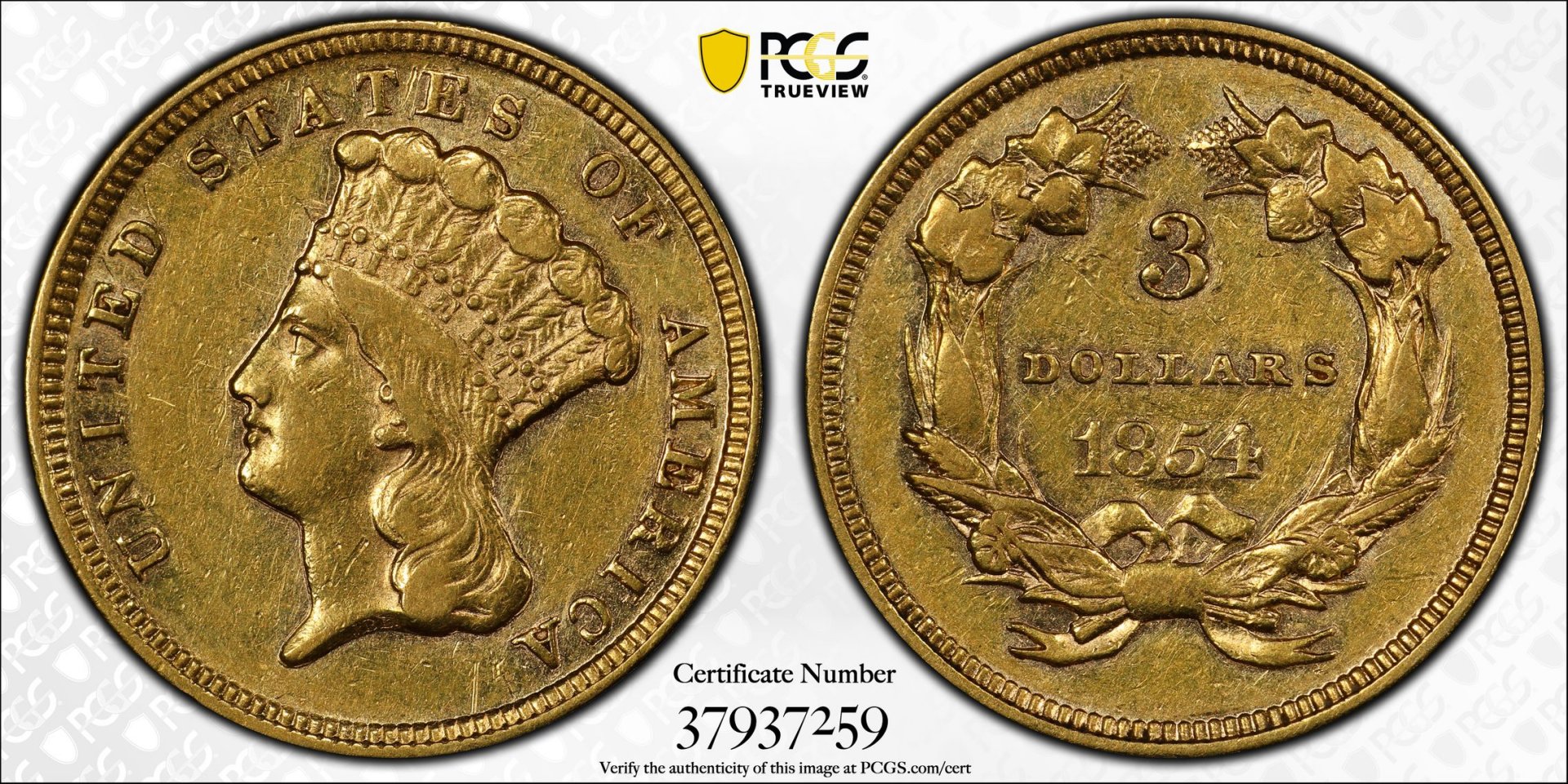 1854 $3 Gold XF45.jpg