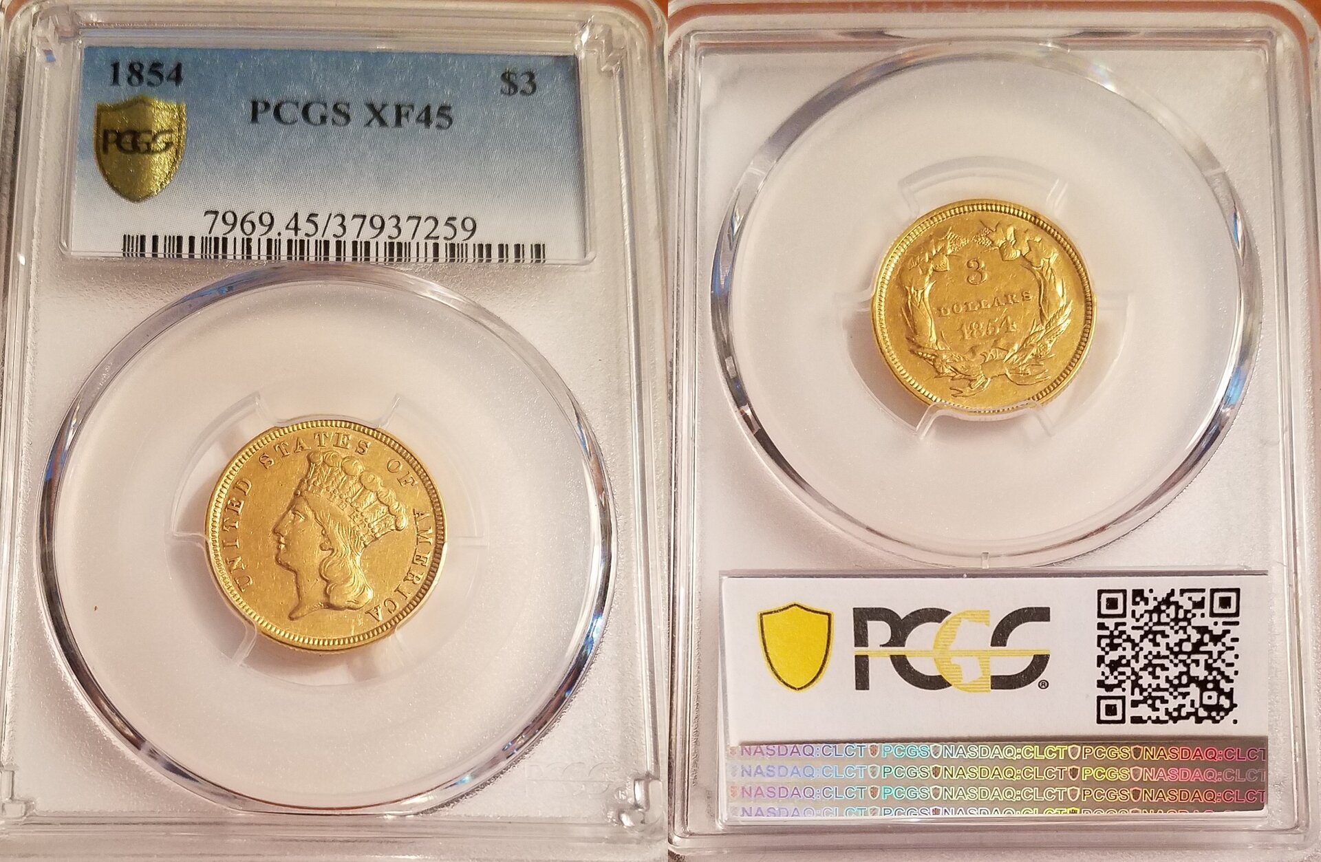 1854 Gols $3 lable B.jpg
