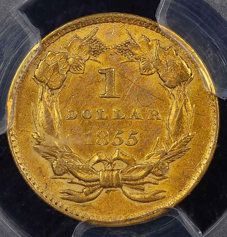 1855 type 2 dollar pcgs 58 rev.jpg