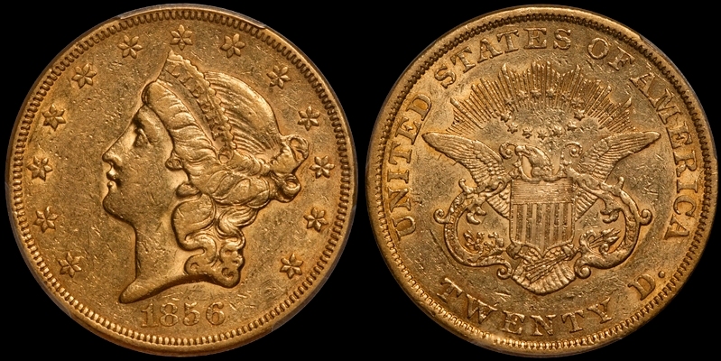 1856 $20 PCGS AU53 w CAC composite.jpg