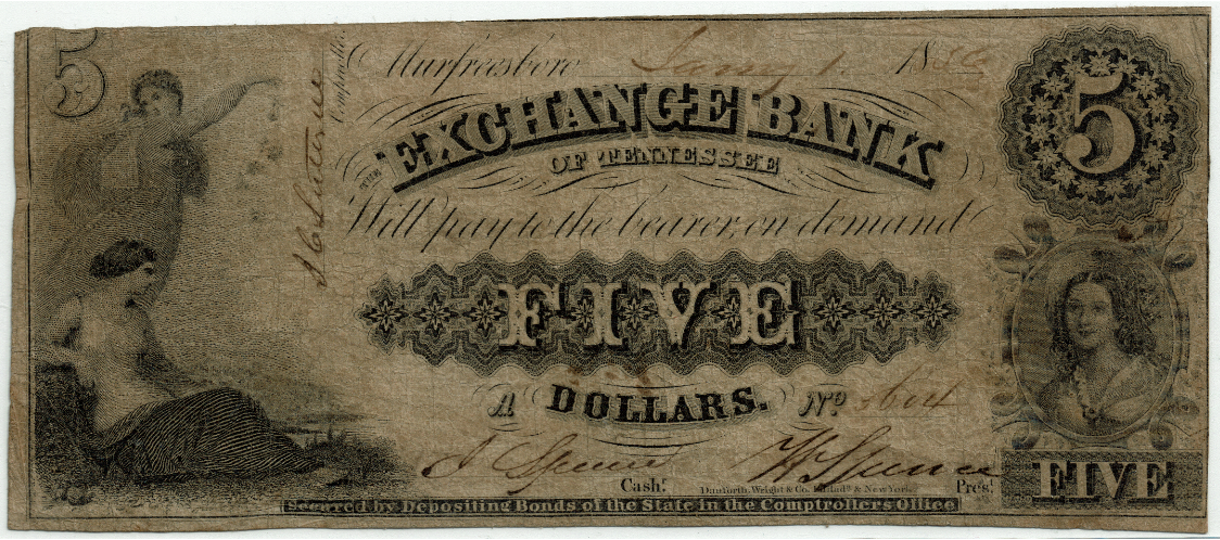 1856 $5 Exchange Bank of Murfreesboro Face Personal Scan.png