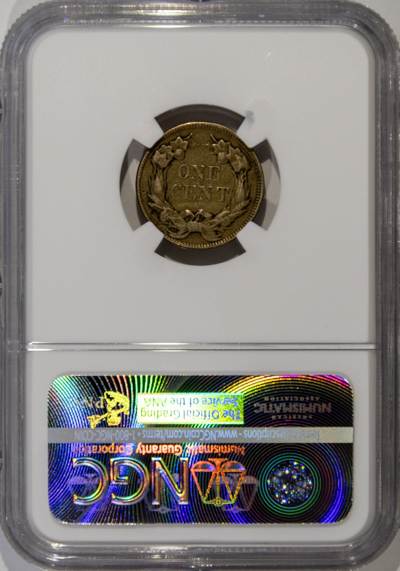 1857 1C CENT - FLYING EAGLE NGC XF45 2115737-003 CAC Rev Slab New 2.jpg