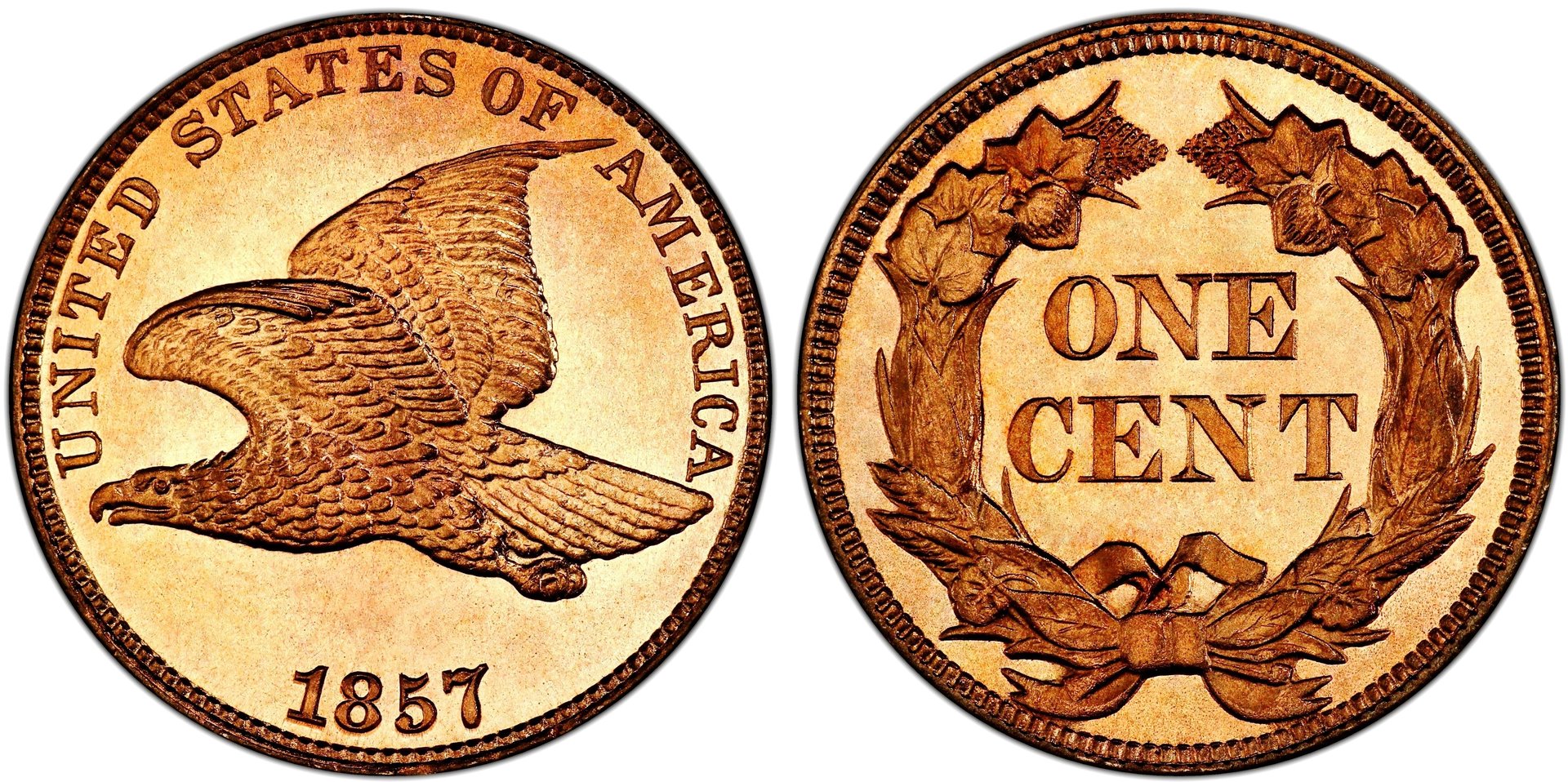 1857 3 Small Cnt Nikl Pf66 PCGS.jpg