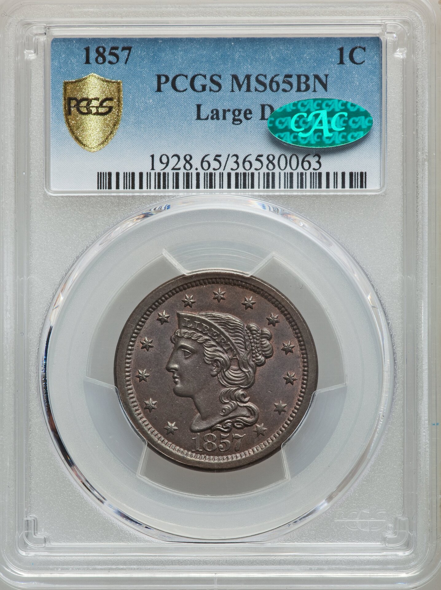 1857 Lar Cent MS 65 OBV.jpg