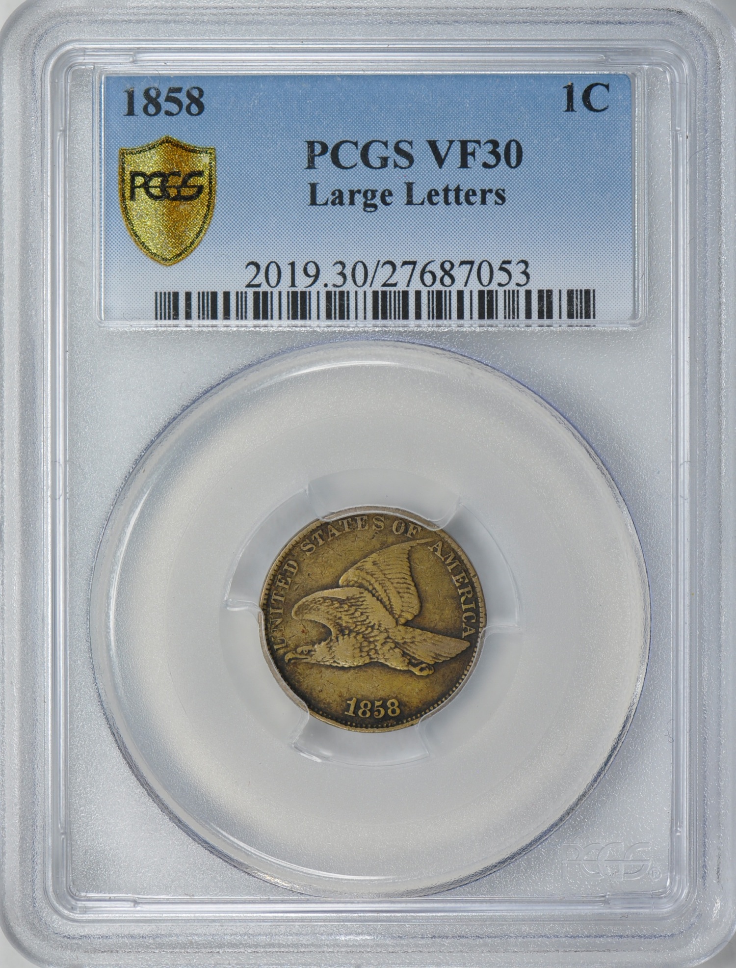 1858 1C Obv Slab VF30 Large Letters GC.jpg